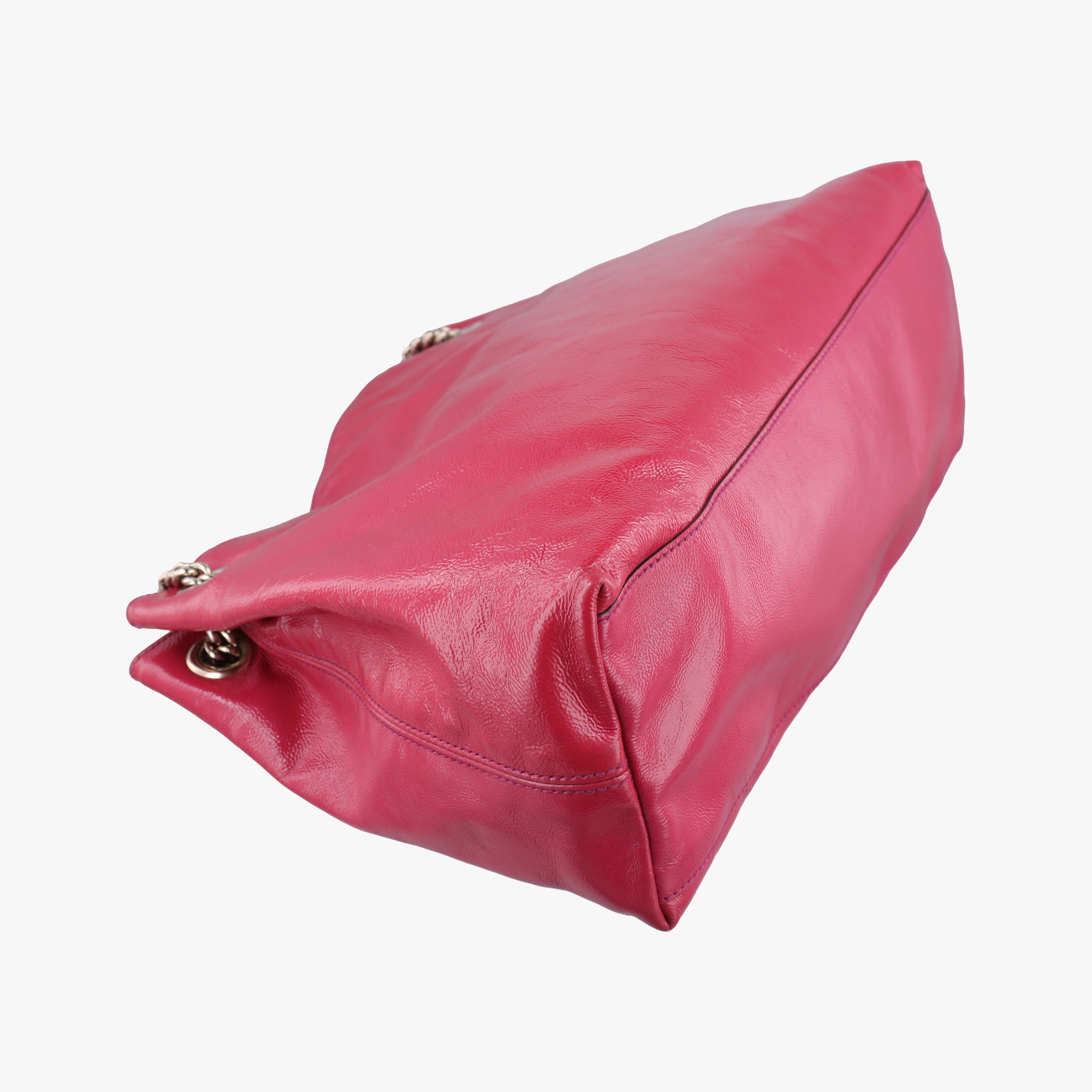 Pre-owned Gucci Soho RoseRed Patent Leather 308982 shoulderbag | stylenewstar