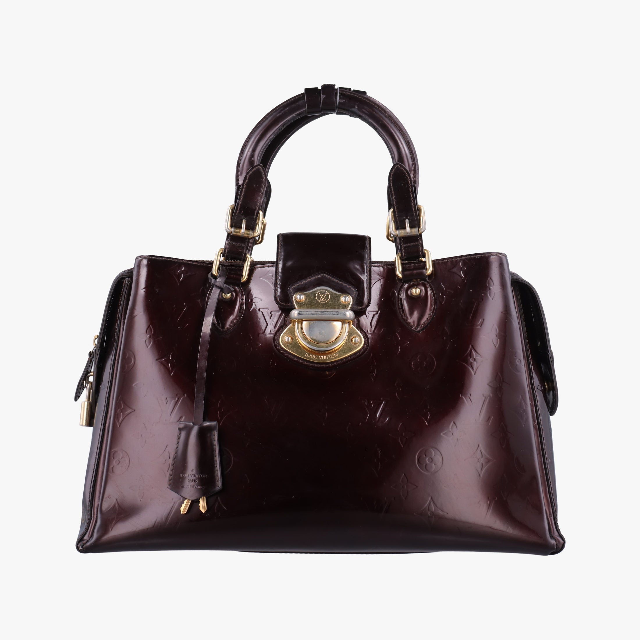 Pre-owned Louis Vuitton MELROSE AVENUE AMARANTE Vernis M93757 handbag | stylenewstar