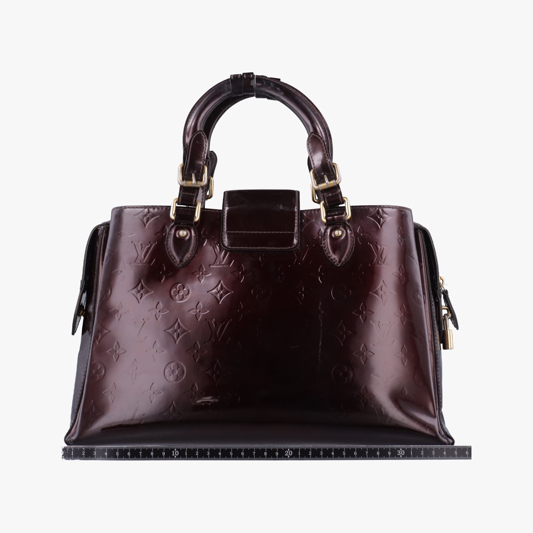 Pre-owned Louis Vuitton MELROSE AVENUE AMARANTE Vernis M93757 handbag | stylenewstar
