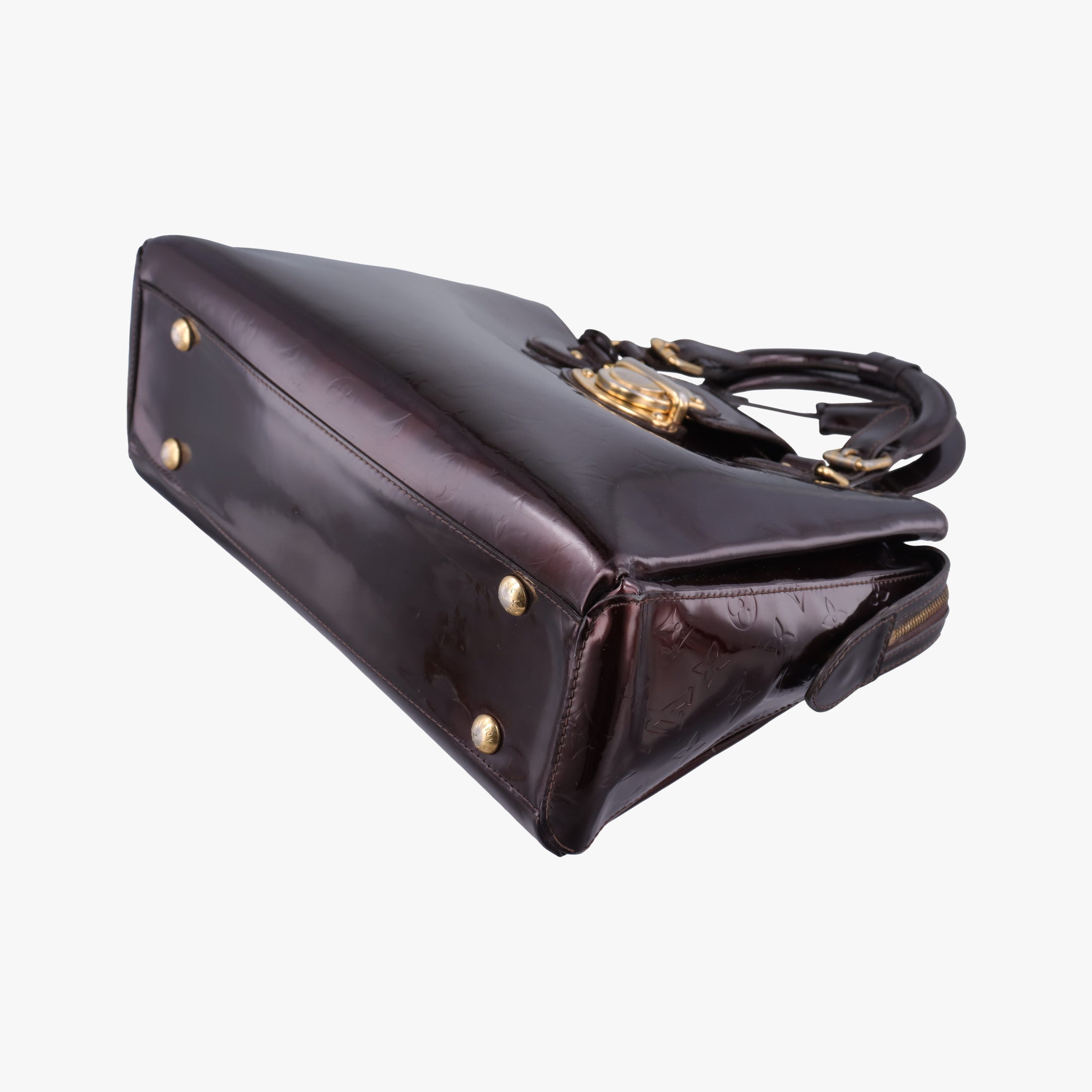 Pre-owned Louis Vuitton MELROSE AVENUE AMARANTE Vernis M93757 handbag | stylenewstar