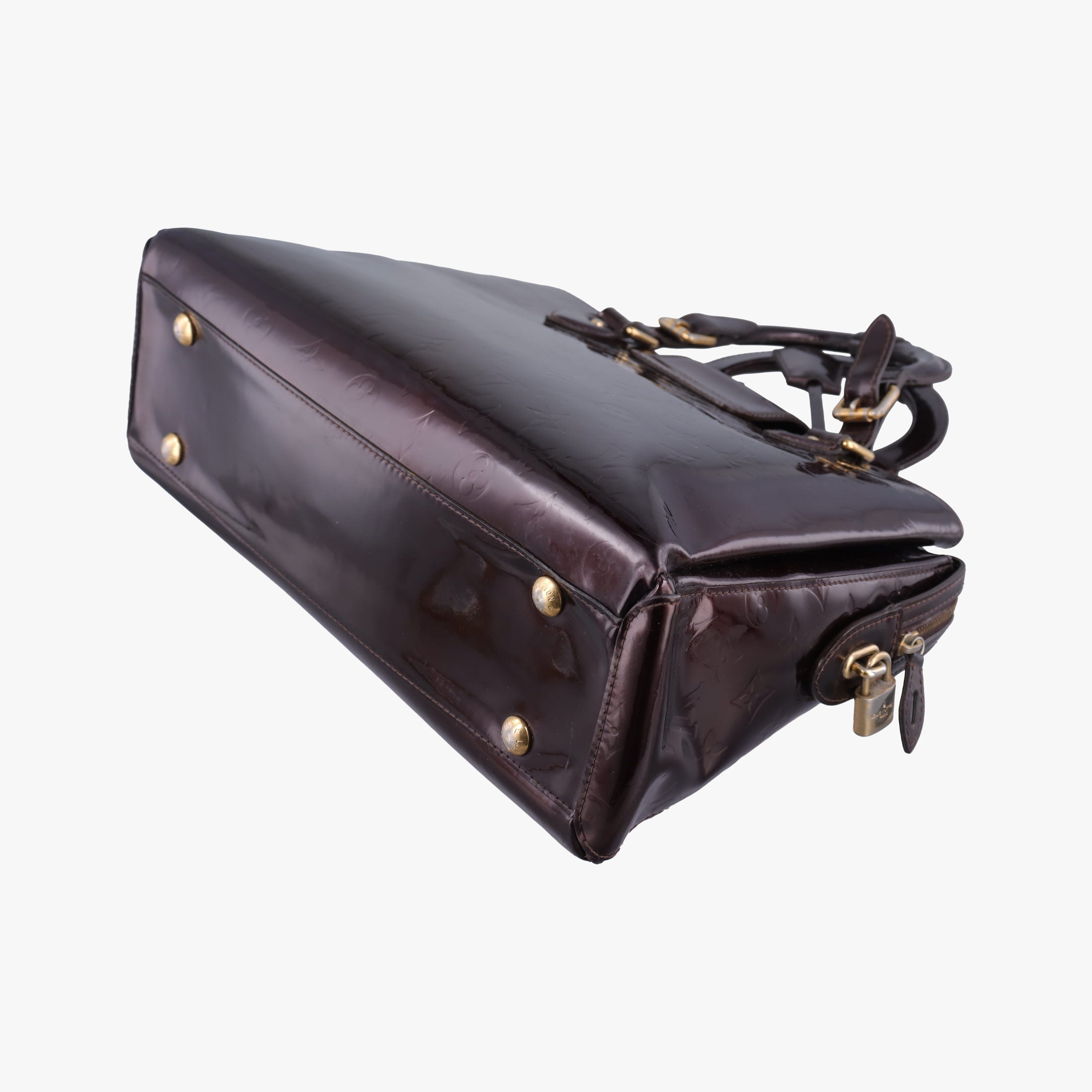 Pre-owned Louis Vuitton MELROSE AVENUE AMARANTE Vernis M93757 handbag | stylenewstar