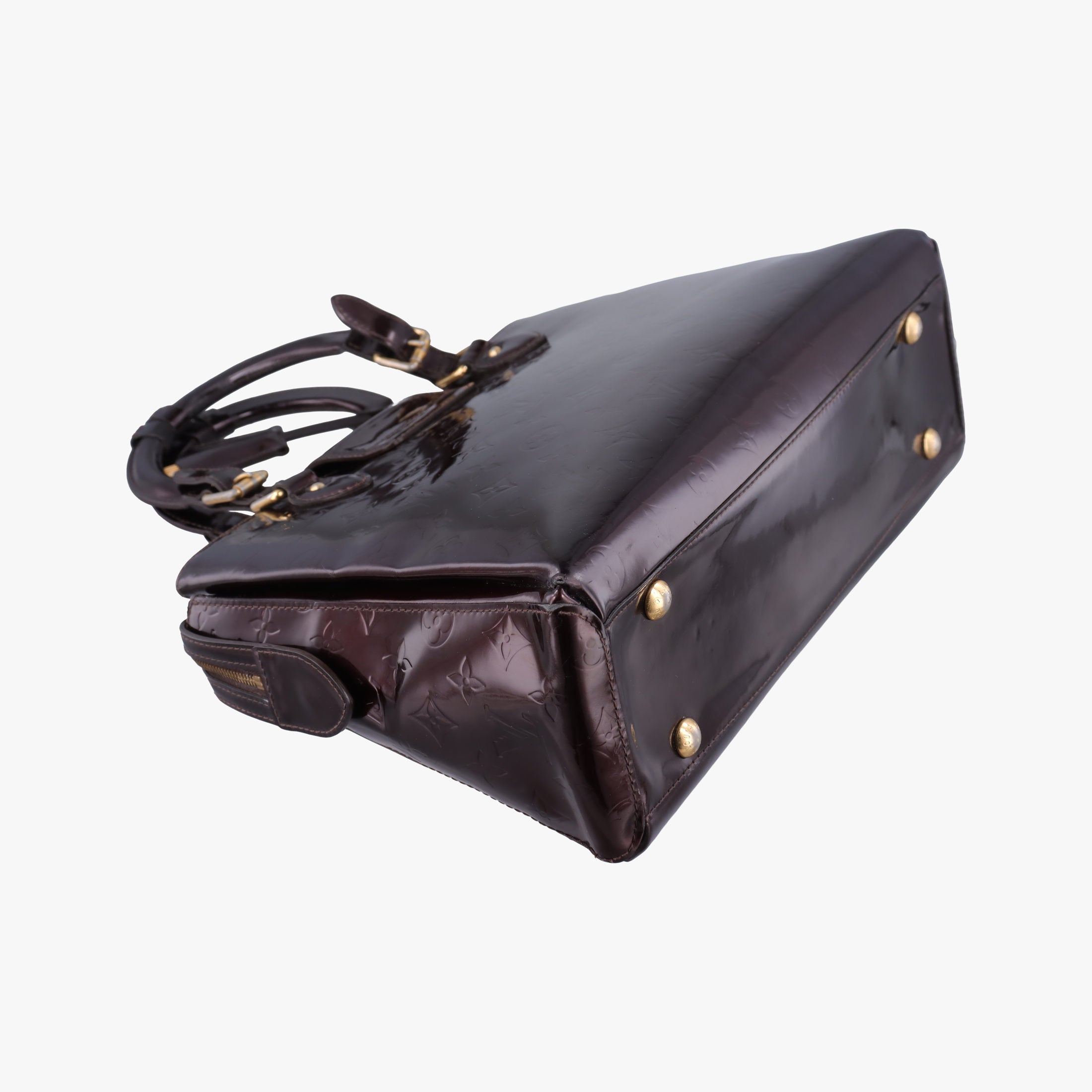 Pre-owned Louis Vuitton MELROSE AVENUE AMARANTE Vernis M93757 handbag | stylenewstar