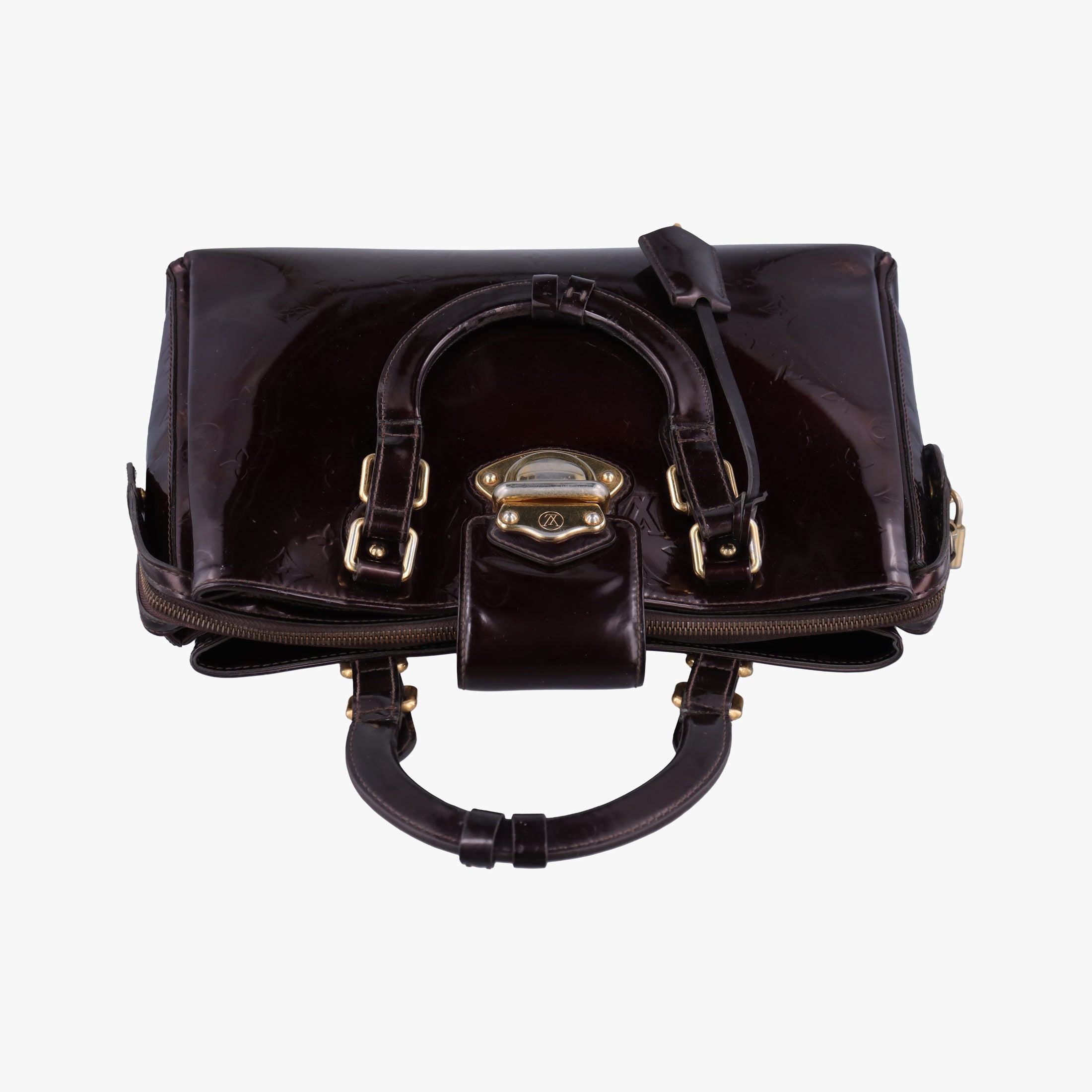Pre-owned Louis Vuitton MELROSE AVENUE AMARANTE Vernis M93757 handbag | stylenewstar