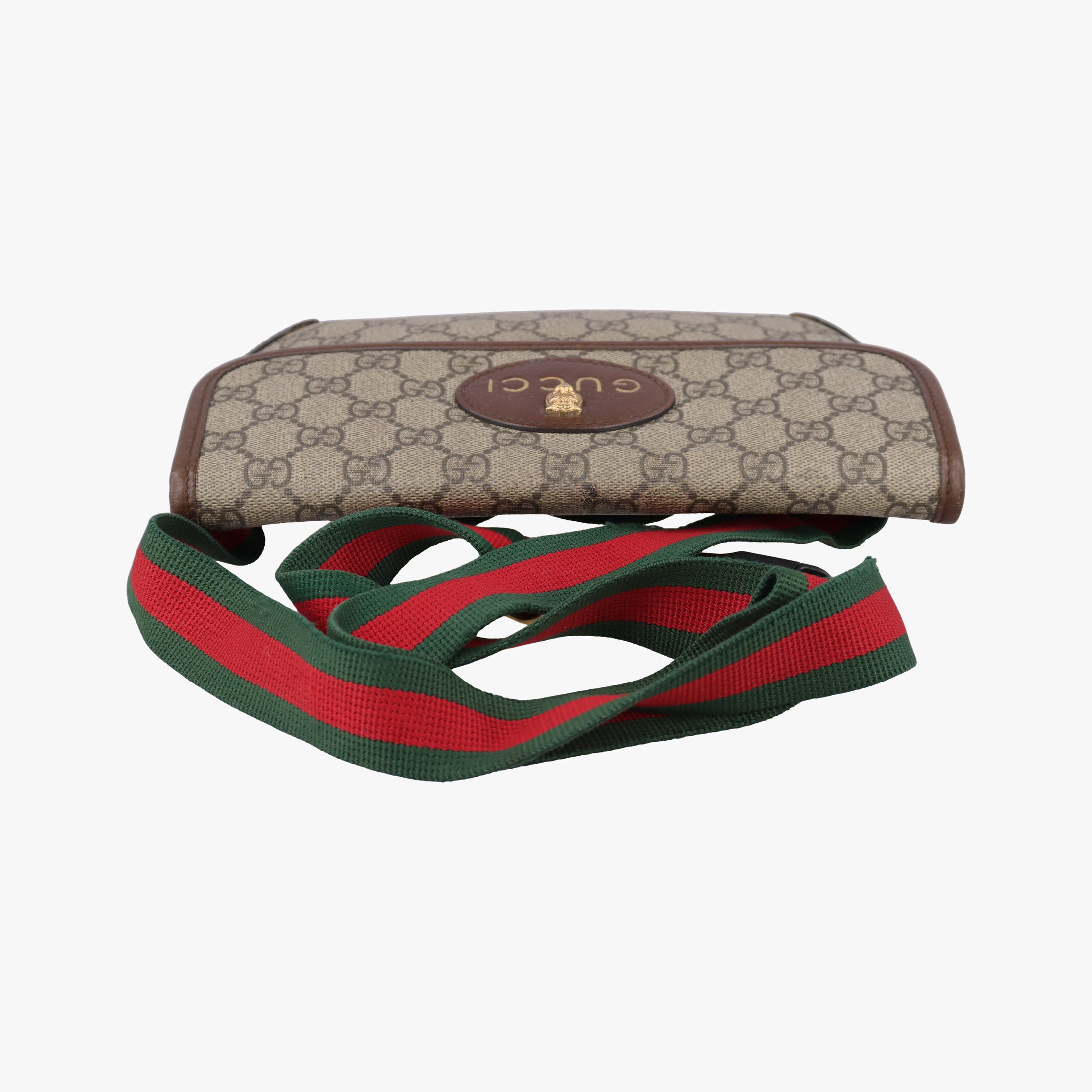 Pre-owned Gucci NEO VINTAGE GG Supreme Brown PVC coated canvas×Leather 493930 shoulderbag | stylenewstar