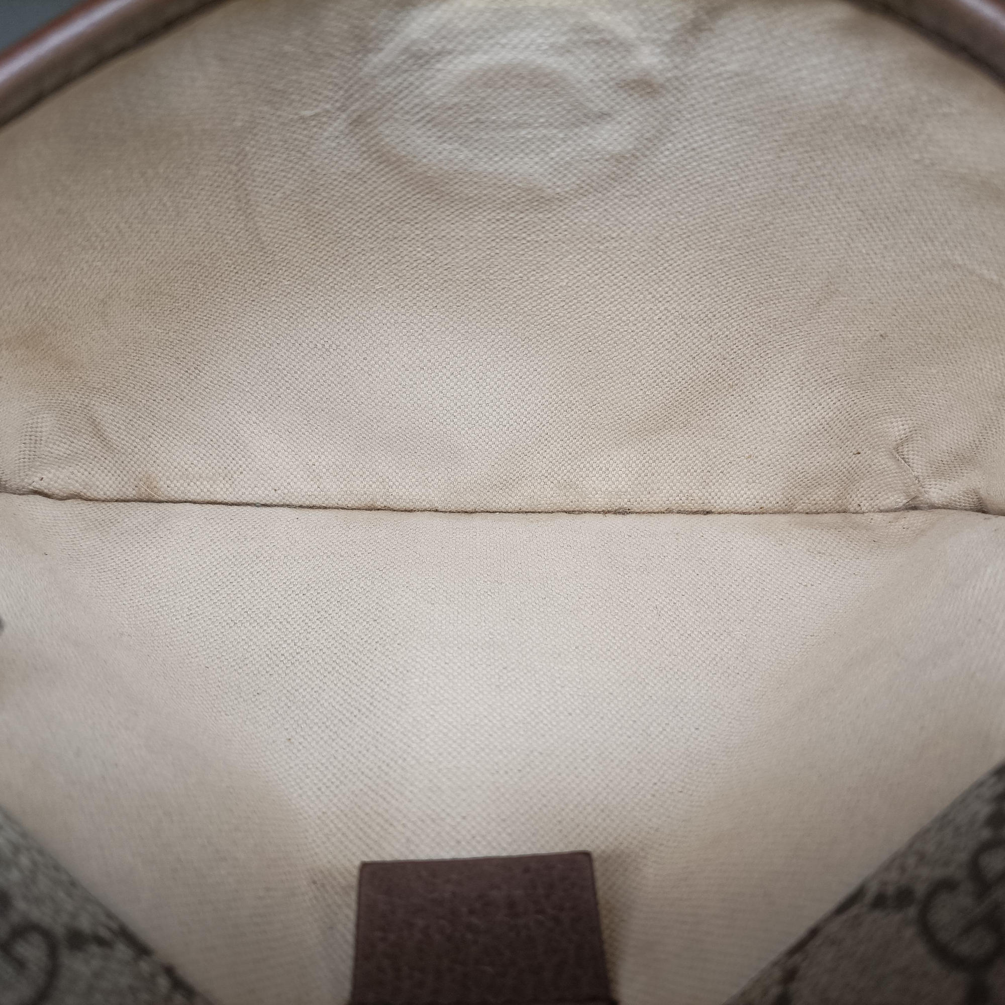 Pre-owned Gucci NEO VINTAGE GG Supreme Brown PVC coated canvas×Leather 493930 shoulderbag | stylenewstar