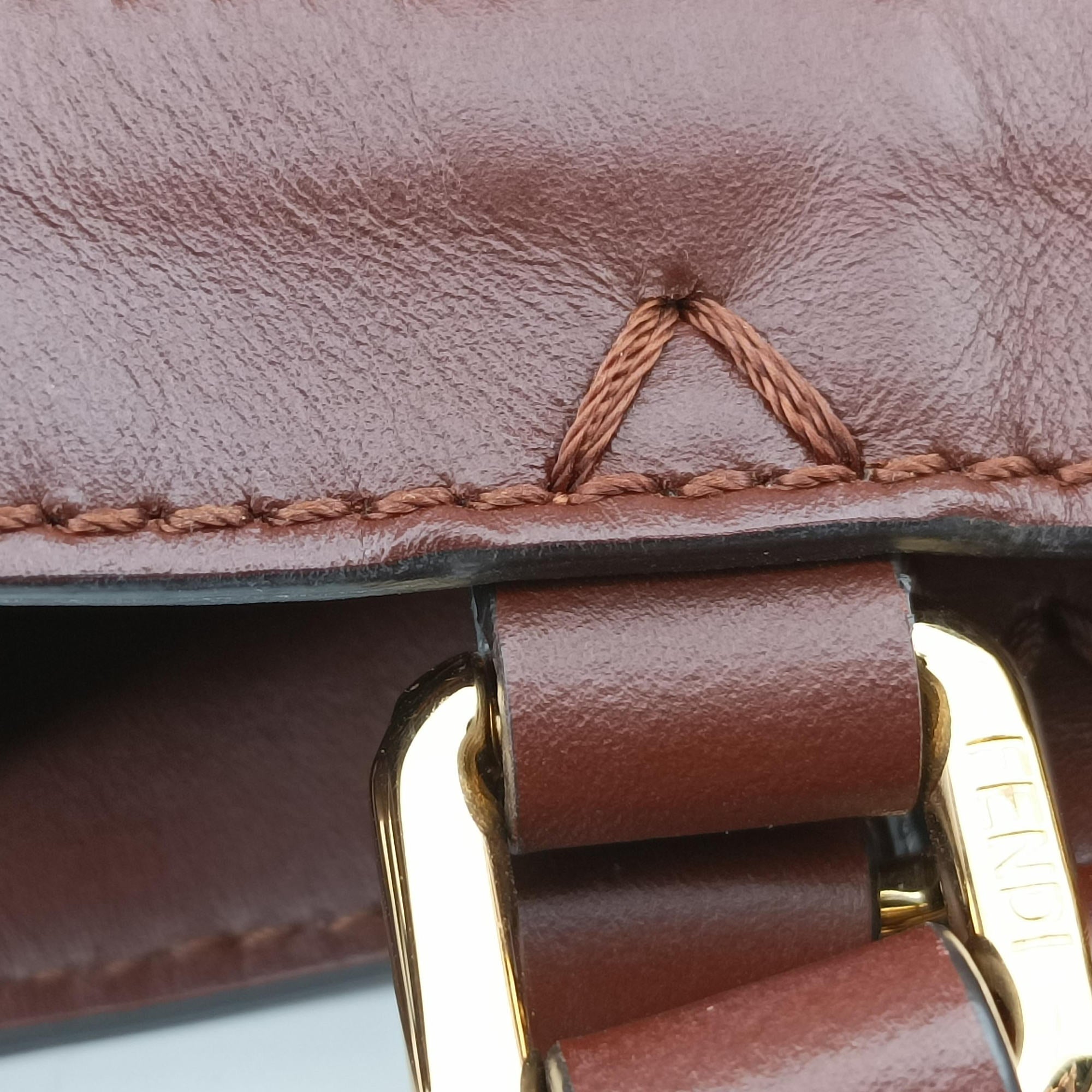 Pre-owned Fendi Peekaboo Beige canvas×leather 8BH374 shoulderbag | stylenewstar