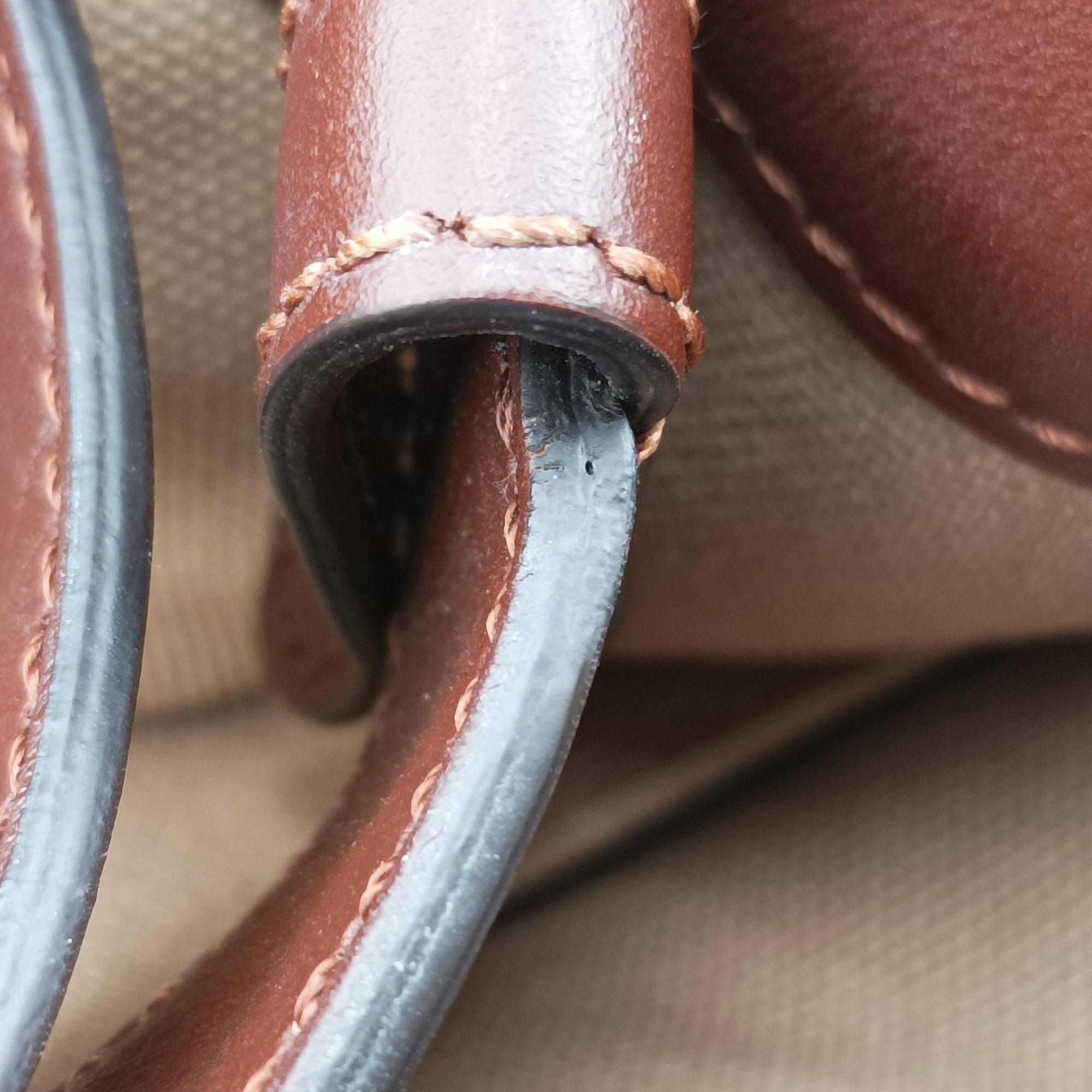 Pre-owned Fendi Peekaboo Beige canvas×leather 8BH374 shoulderbag | stylenewstar