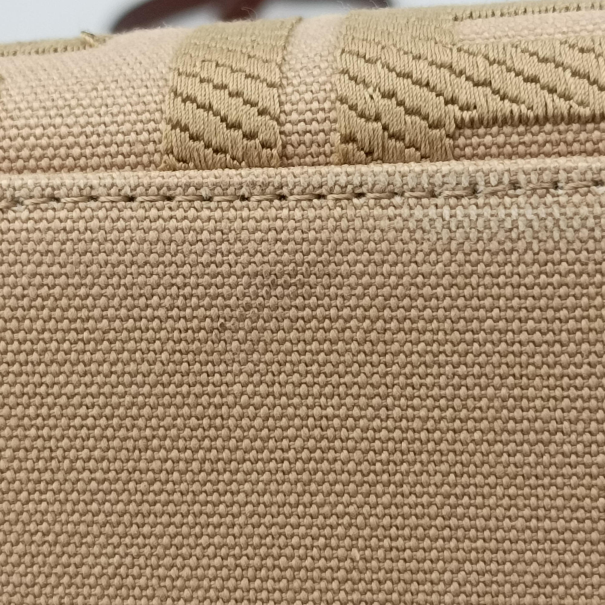 Pre-owned Fendi Peekaboo Beige canvas×leather 8BH374 shoulderbag | stylenewstar