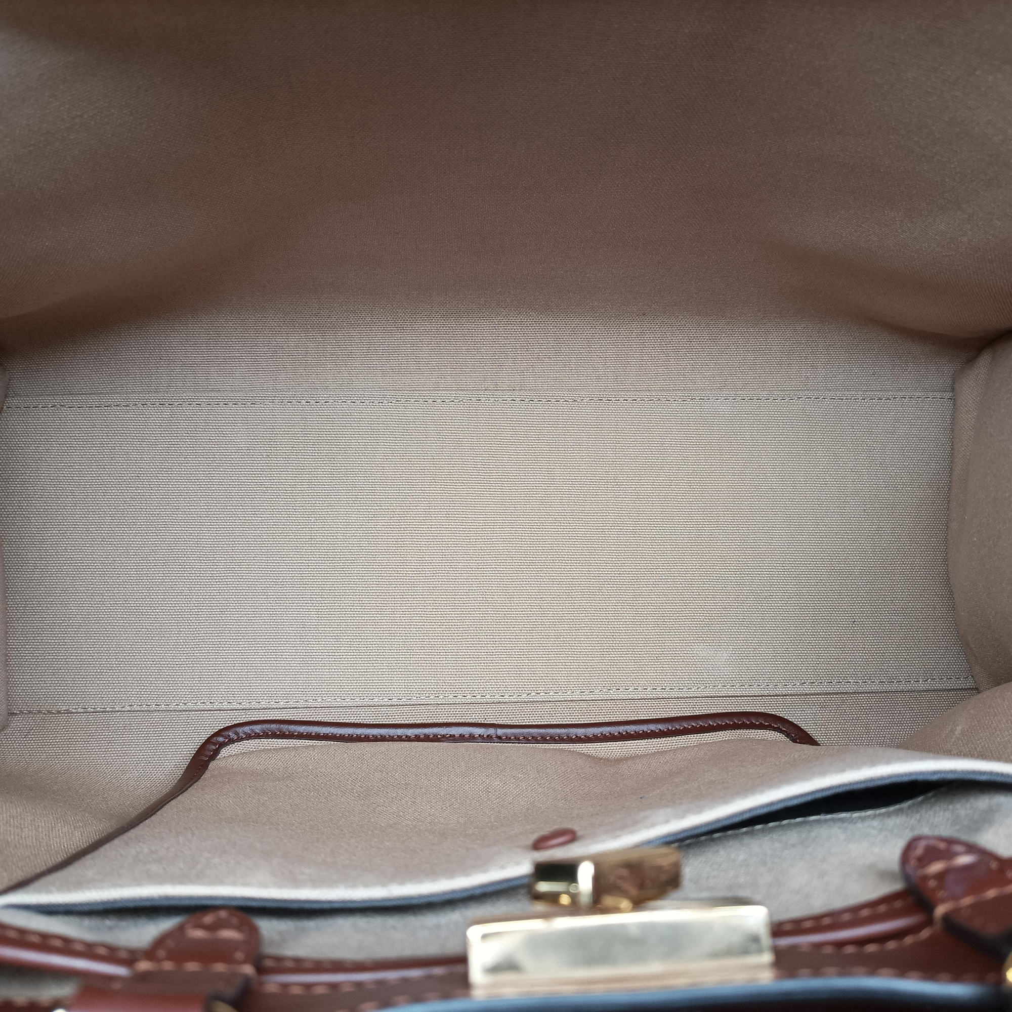 Pre-owned Fendi Peekaboo Beige canvas×leather 8BH374 shoulderbag | stylenewstar