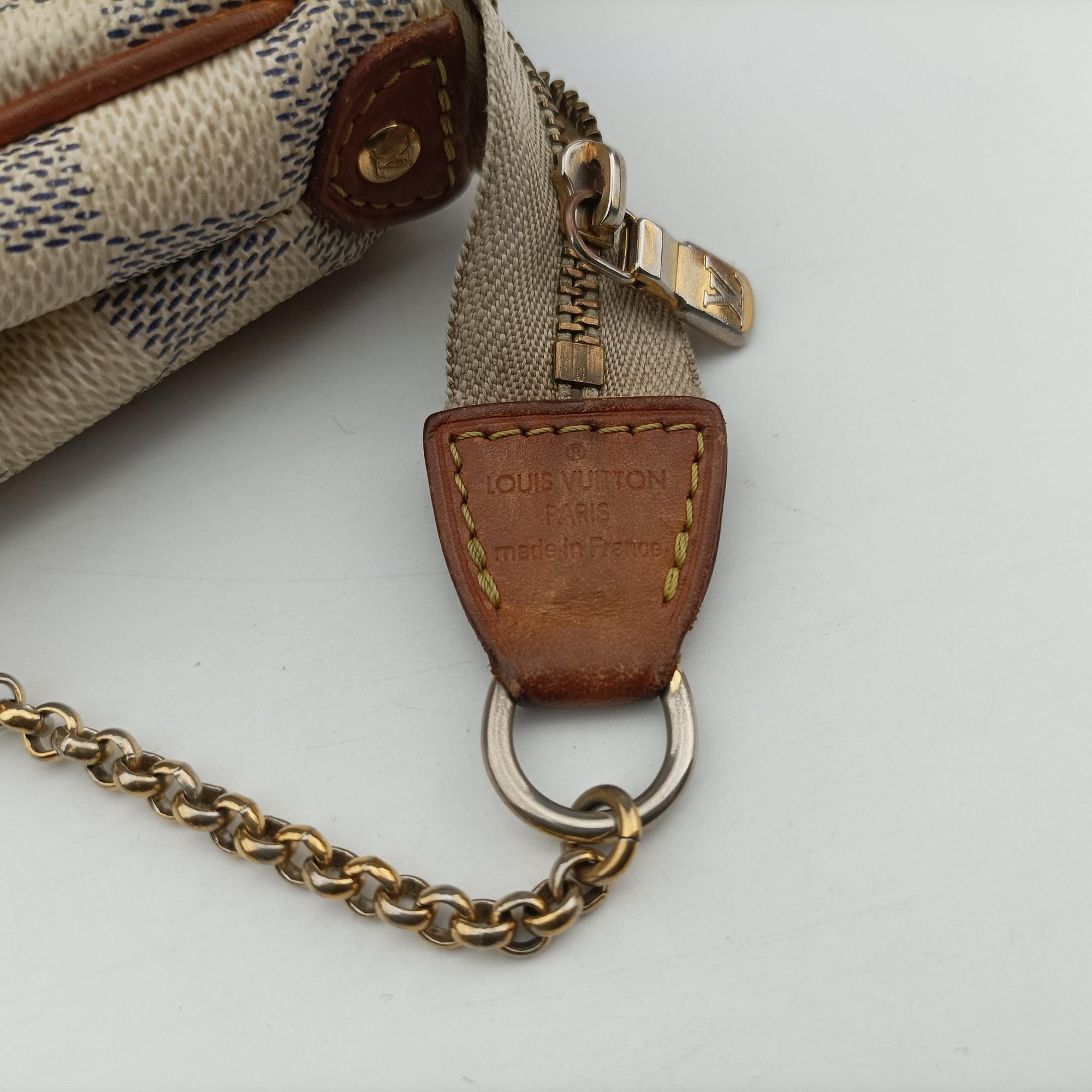 Pre-owned Louis Vuitton EVA AZUR Damier Canvas N55214 shoulderbag | stylenewstar