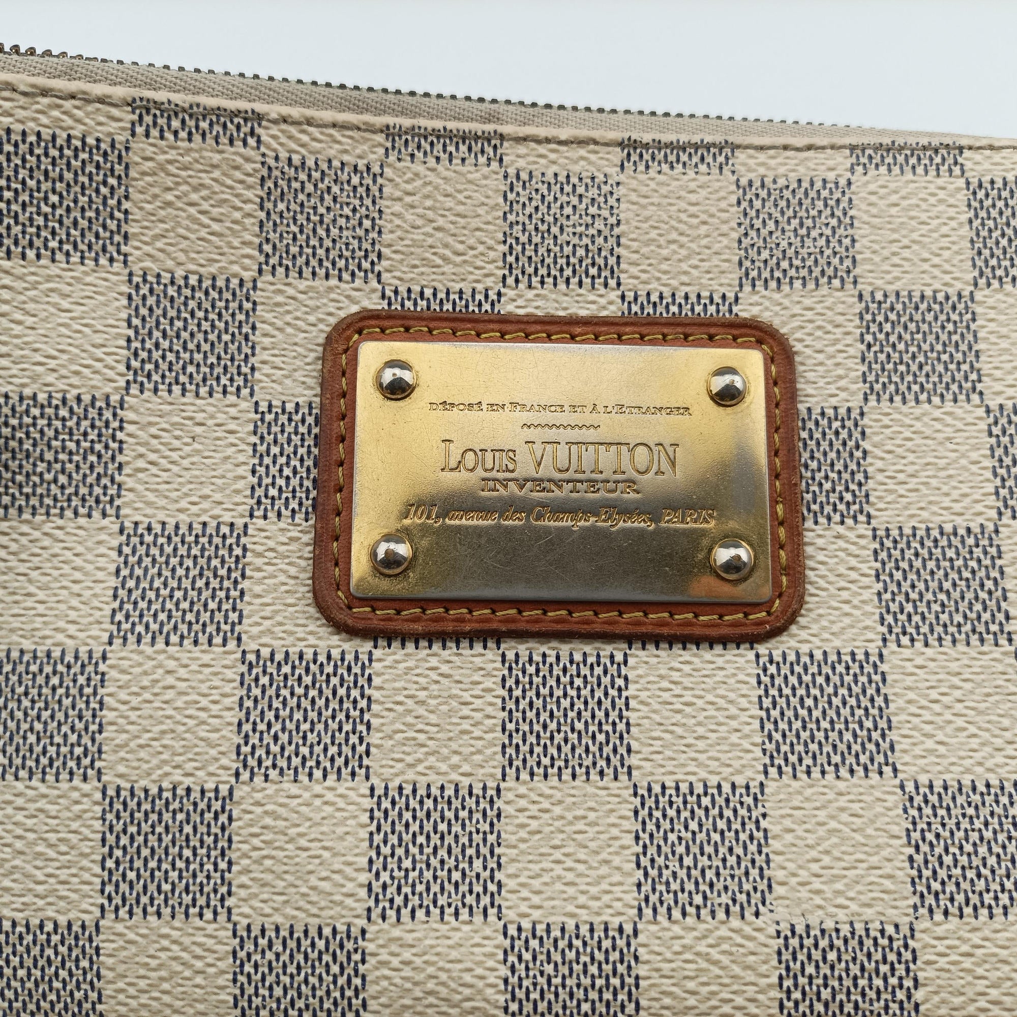 Pre-owned Louis Vuitton EVA AZUR Damier Canvas N55214 shoulderbag | stylenewstar