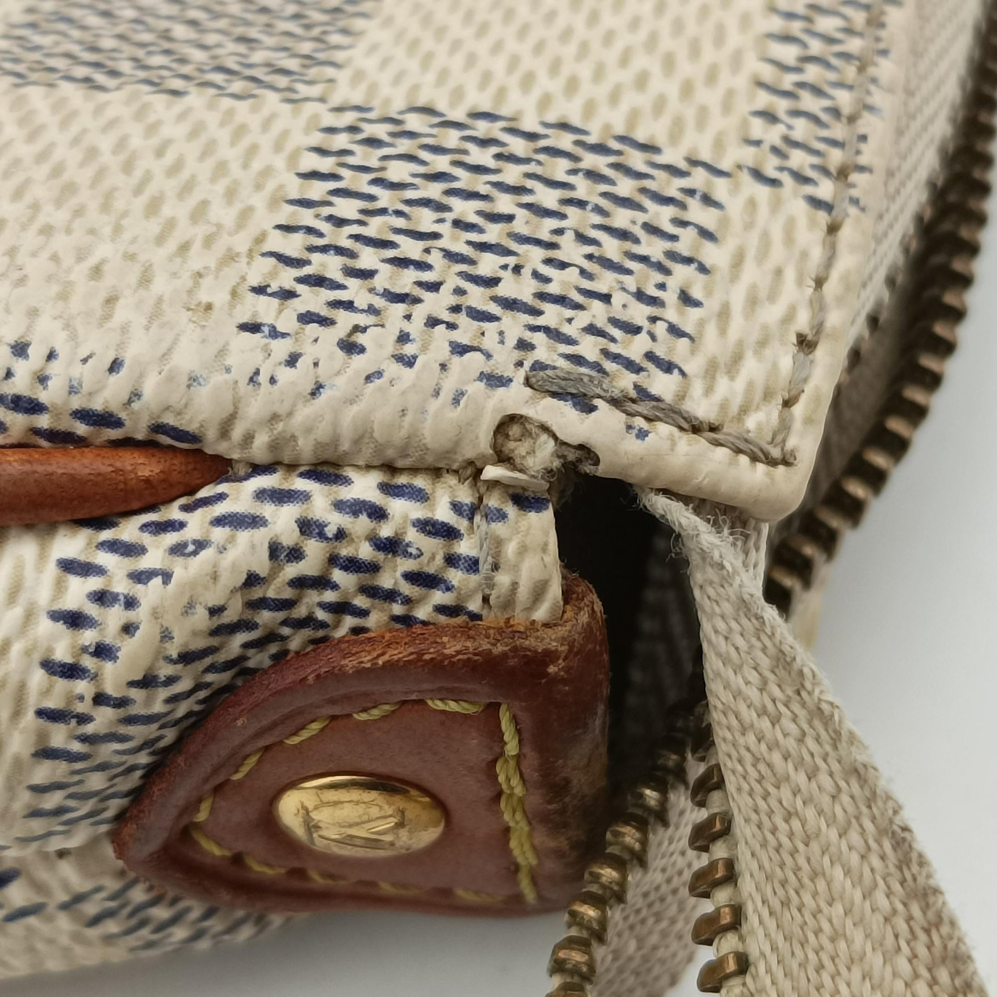 Pre-owned Louis Vuitton EVA AZUR Damier Canvas N55214 shoulderbag | stylenewstar