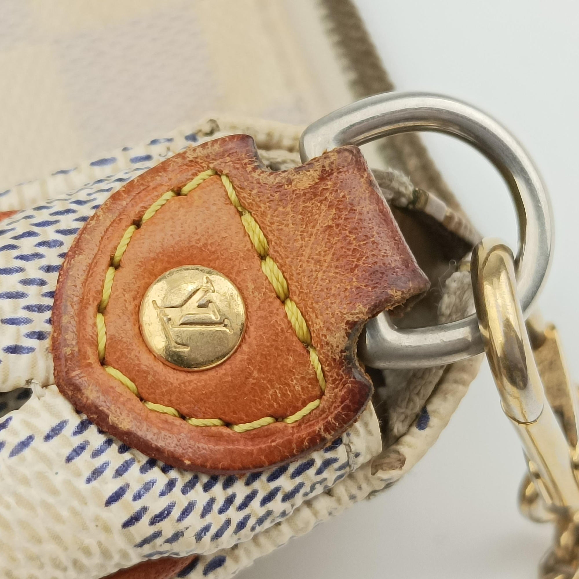 Pre-owned Louis Vuitton EVA AZUR Damier Canvas N55214 shoulderbag | stylenewstar