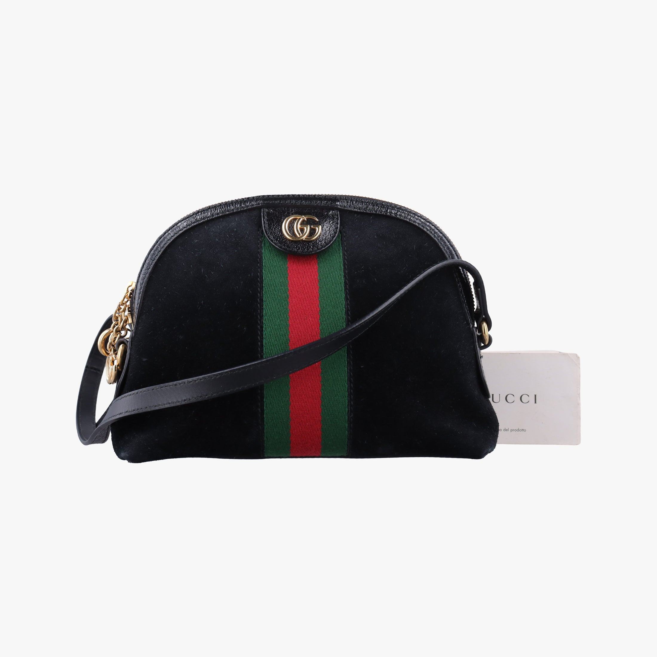 Vintage Gucci Ophidia Black Suede×leather 499621 shoulderbag | stylenewstar