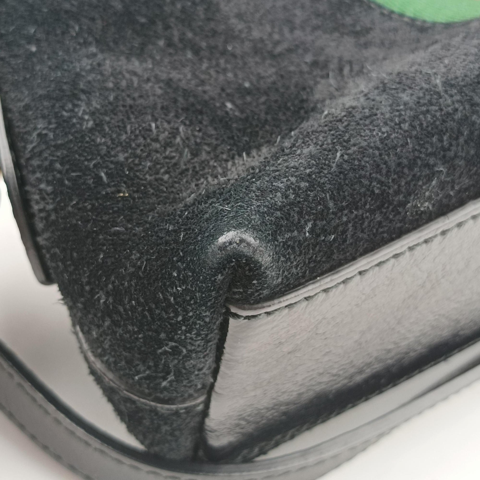 Vintage Gucci Ophidia Black Suede×leather 499621 shoulderbag | stylenewstar