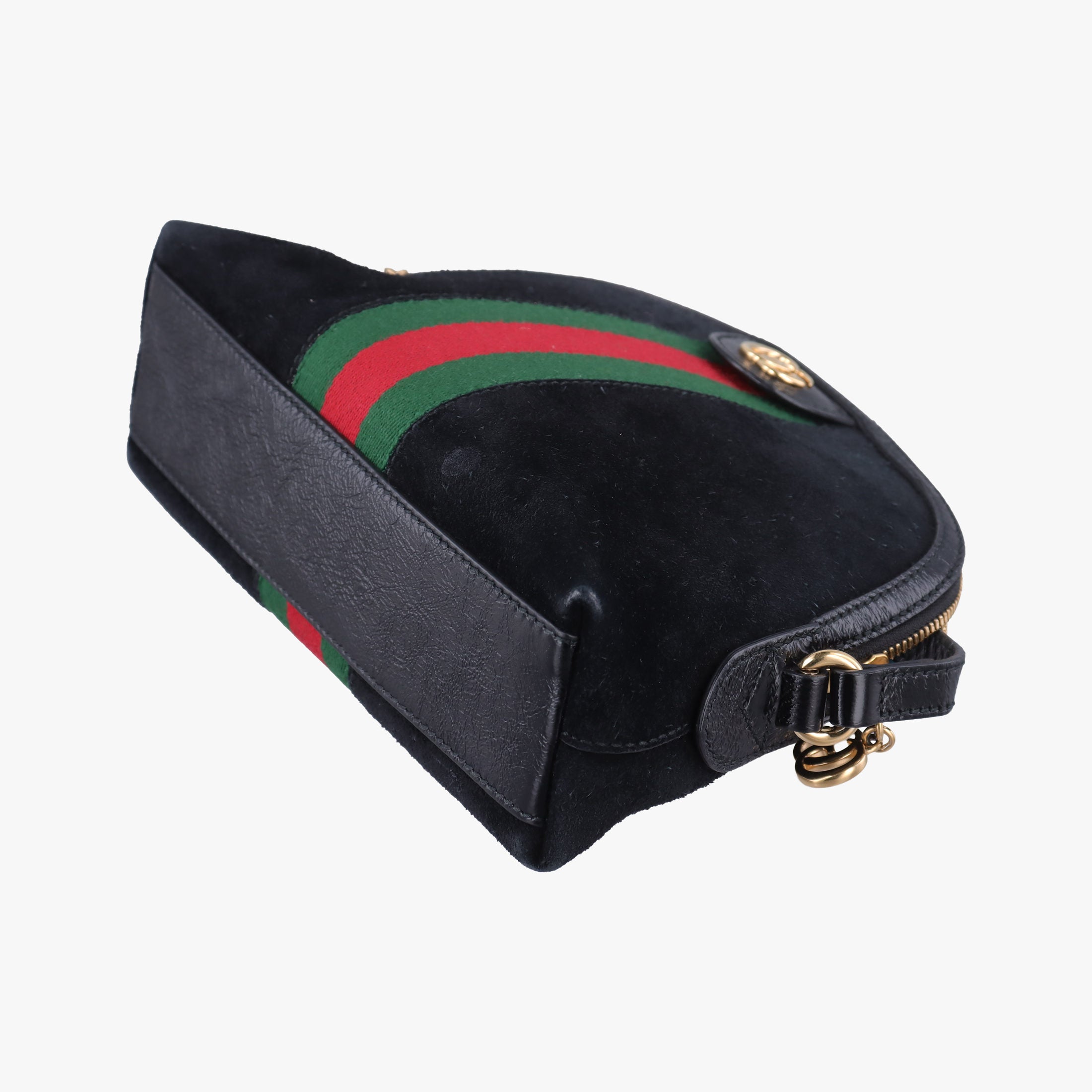 Vintage Gucci Ophidia Black Suede×leather 499621 shoulderbag | stylenewstar