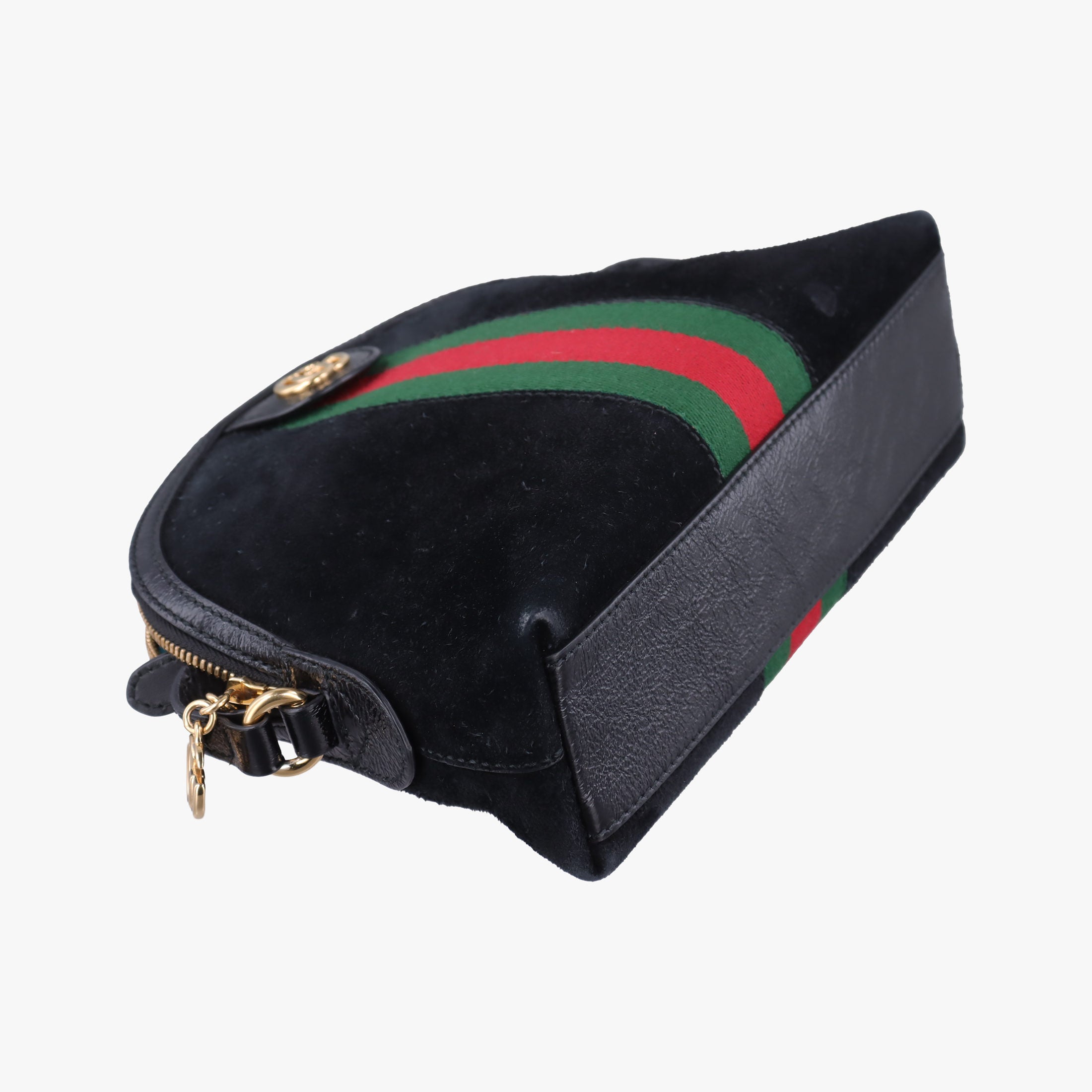 Vintage Gucci Ophidia Black Suede×leather 499621 shoulderbag | stylenewstar