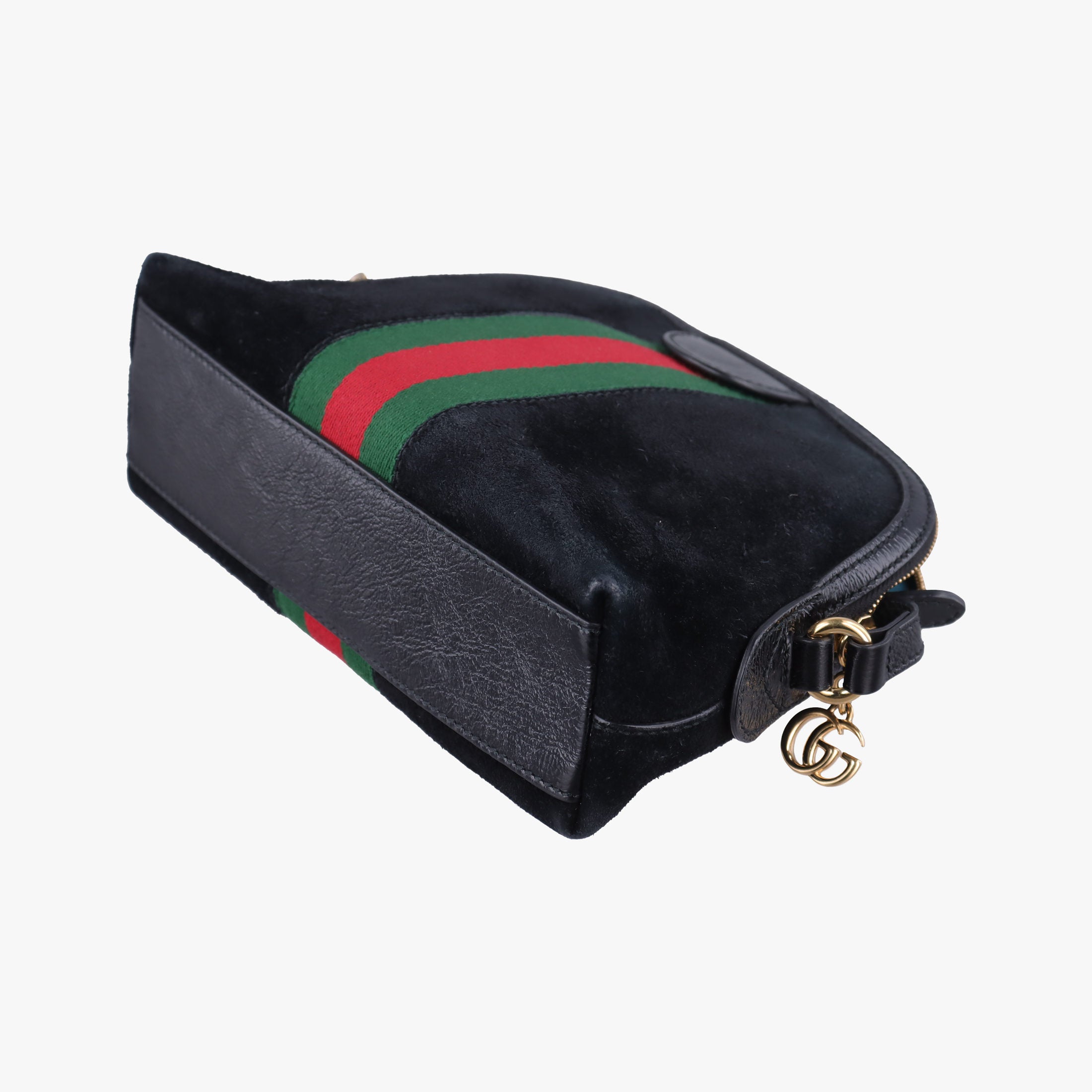 Vintage Gucci Ophidia Black Suede×leather 499621 shoulderbag | stylenewstar