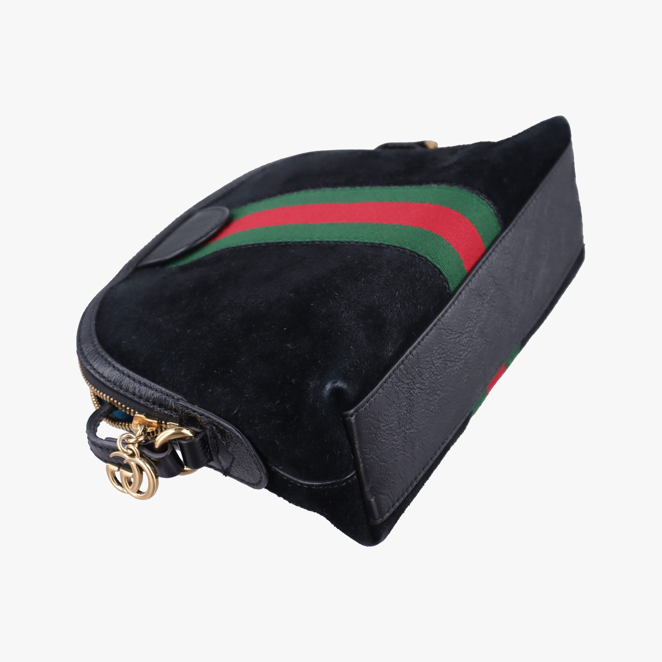 Vintage Gucci Ophidia Black Suede×leather 499621 shoulderbag | stylenewstar