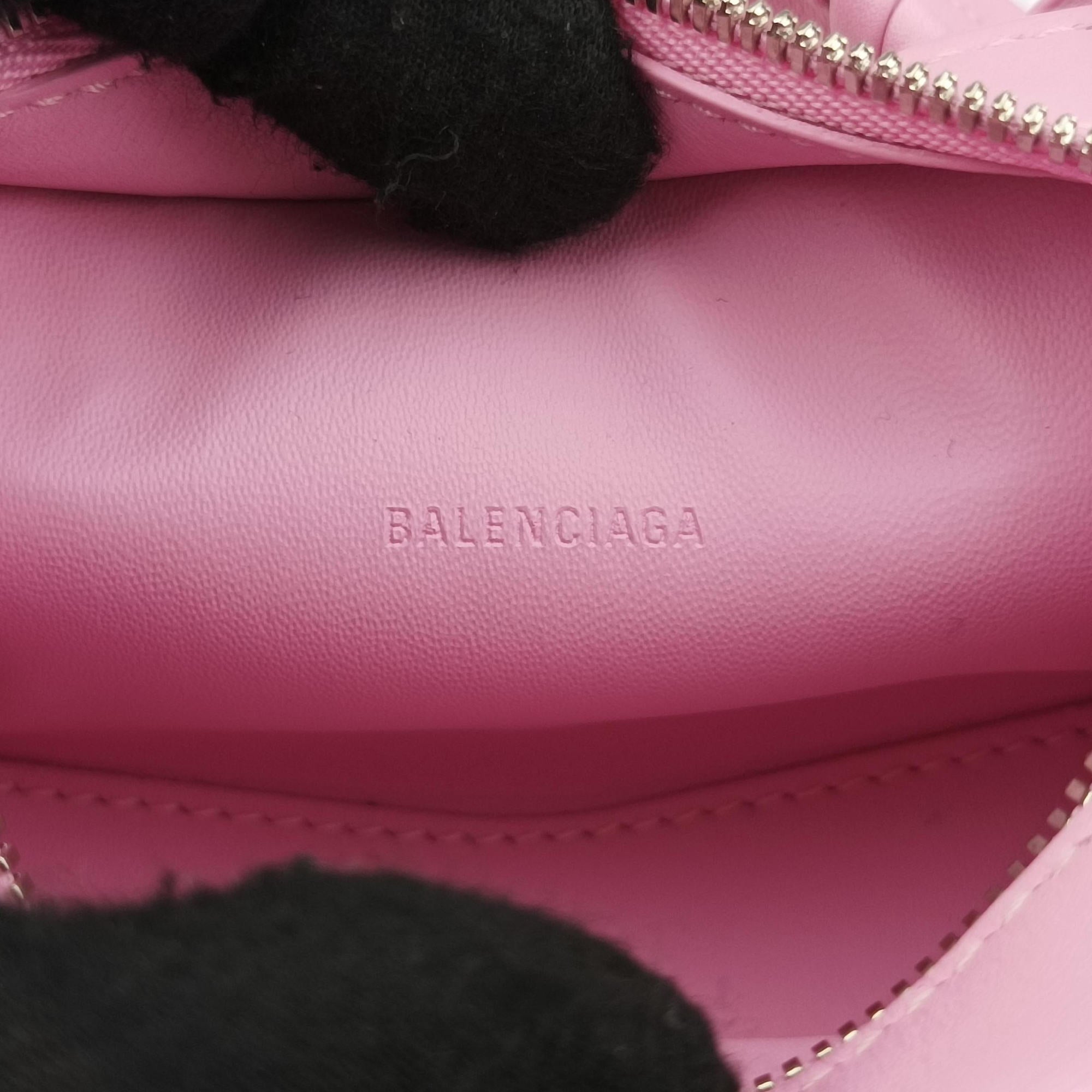 Pre-owned Balenciaga Neo Cagole XS Pink lambskin  shoulderbag | stylenewstar