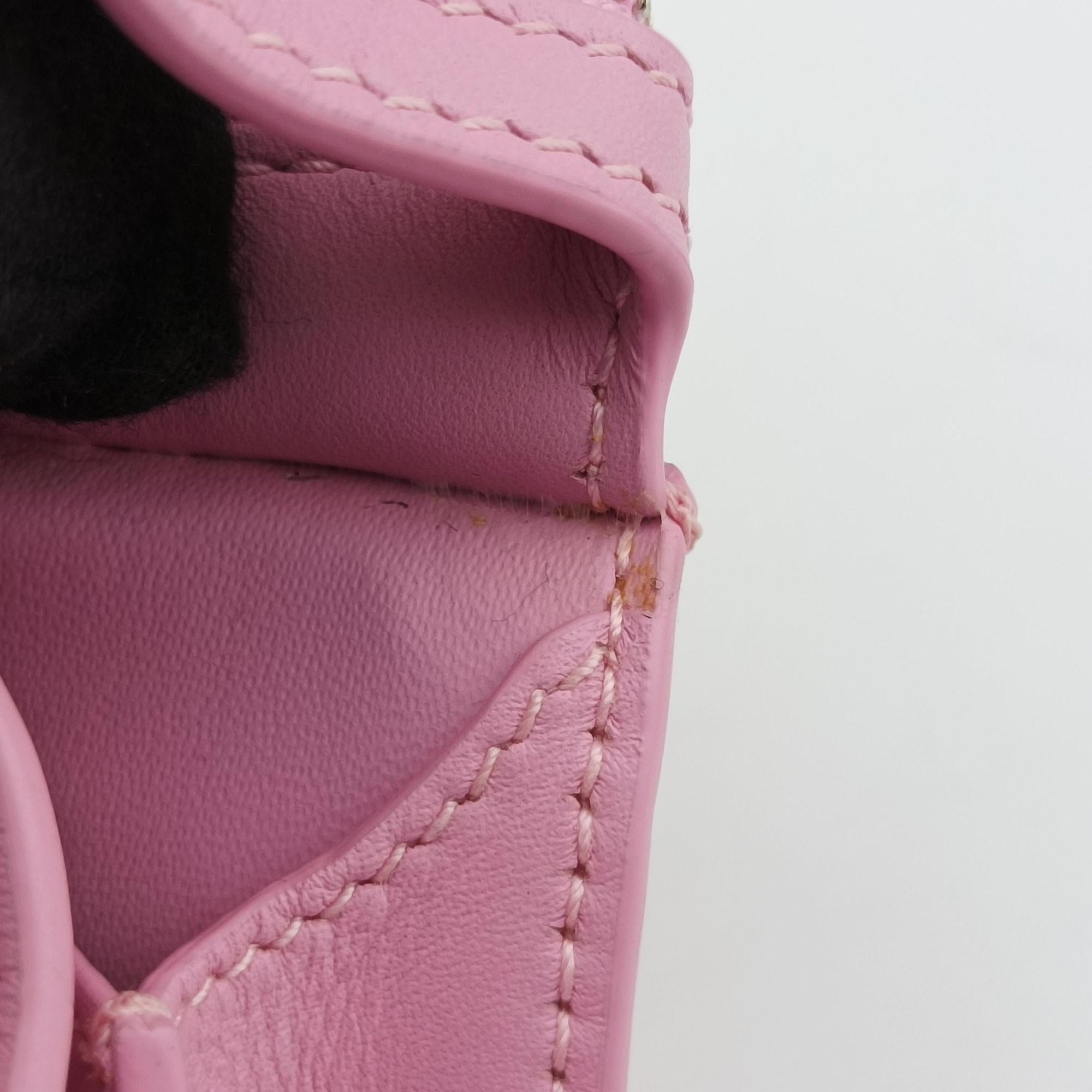 Pre-owned Balenciaga Neo Cagole XS Pink lambskin  shoulderbag | stylenewstar