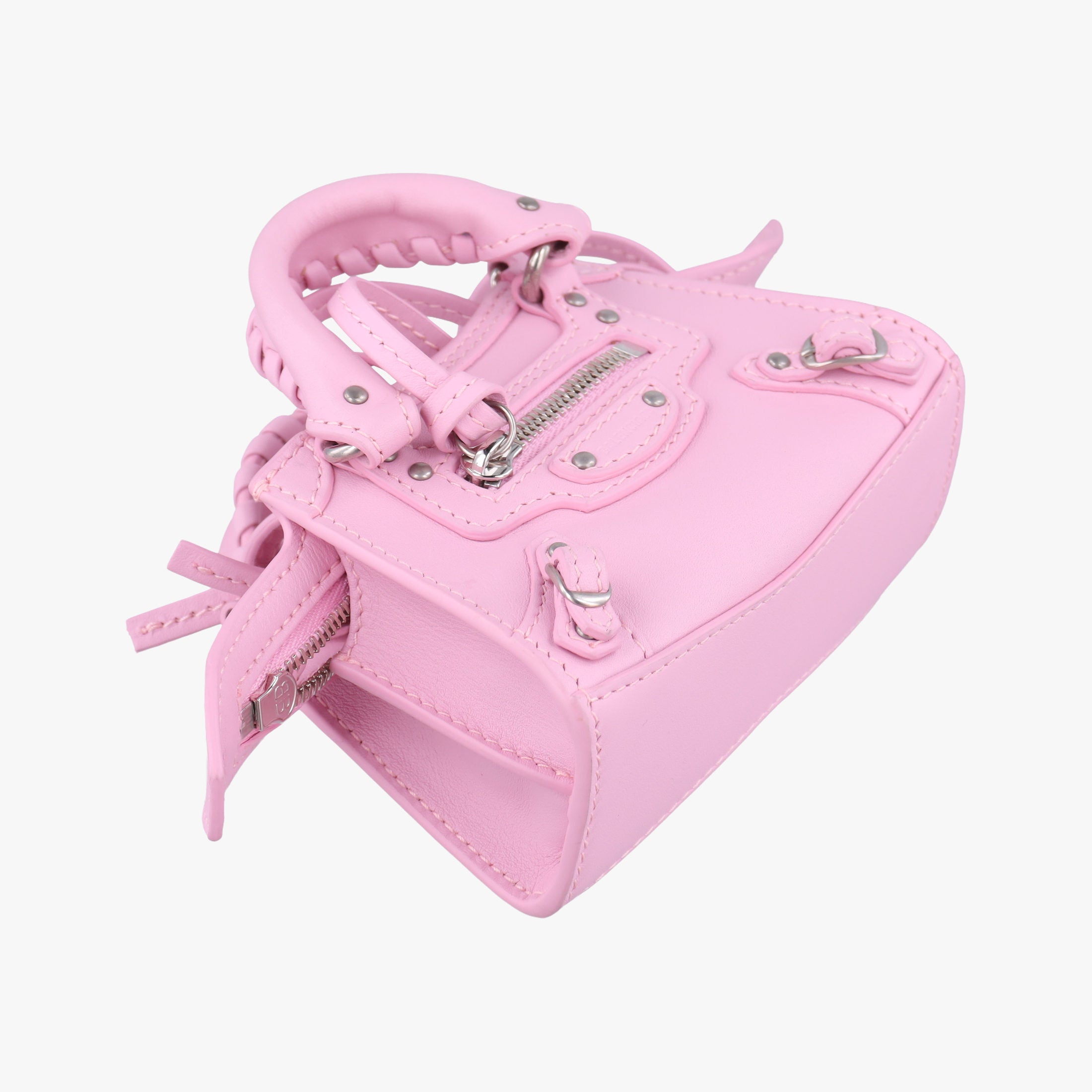 Pre-owned Balenciaga Neo Cagole XS Pink lambskin  shoulderbag | stylenewstar