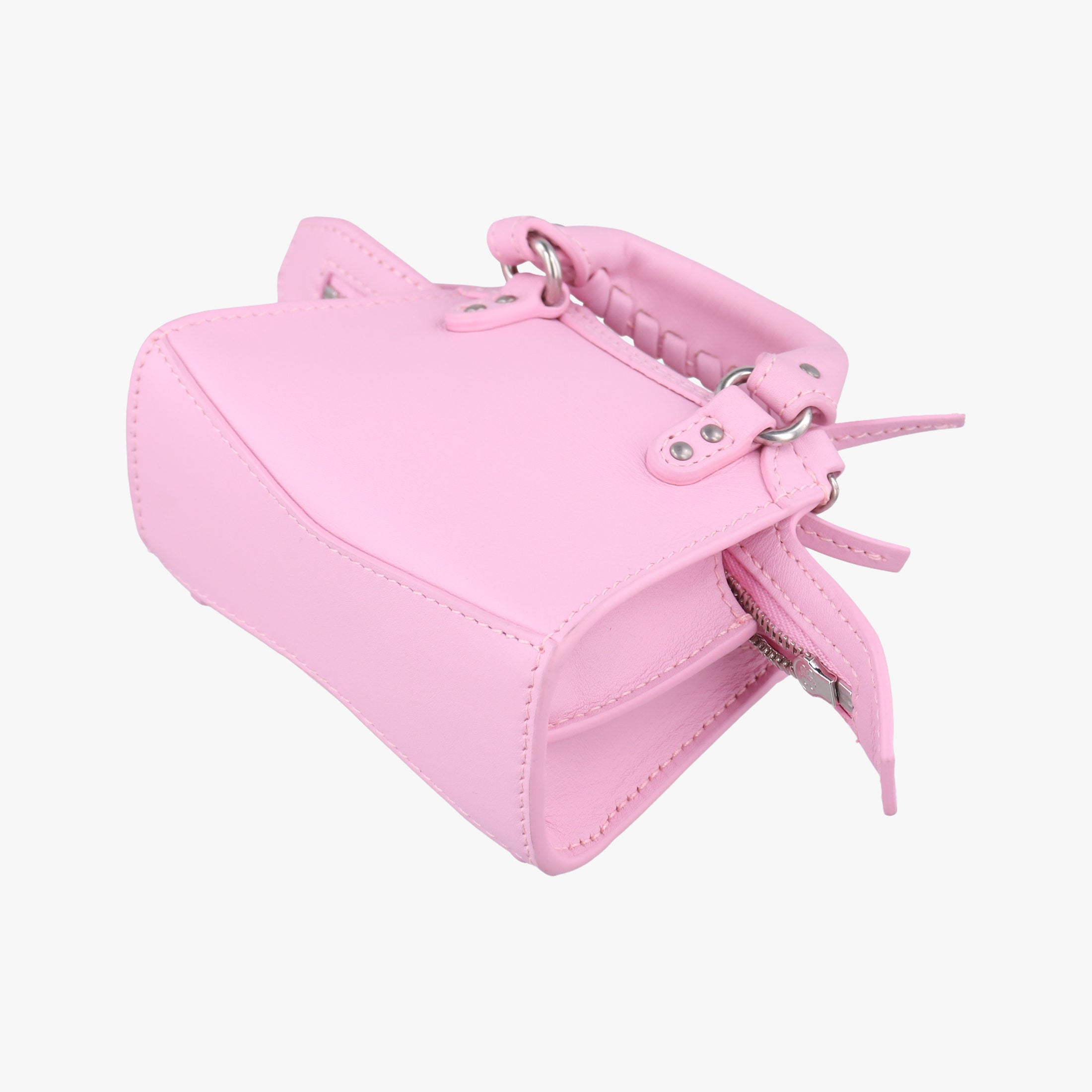 Pre-owned Balenciaga Neo Cagole XS Pink lambskin  shoulderbag | stylenewstar