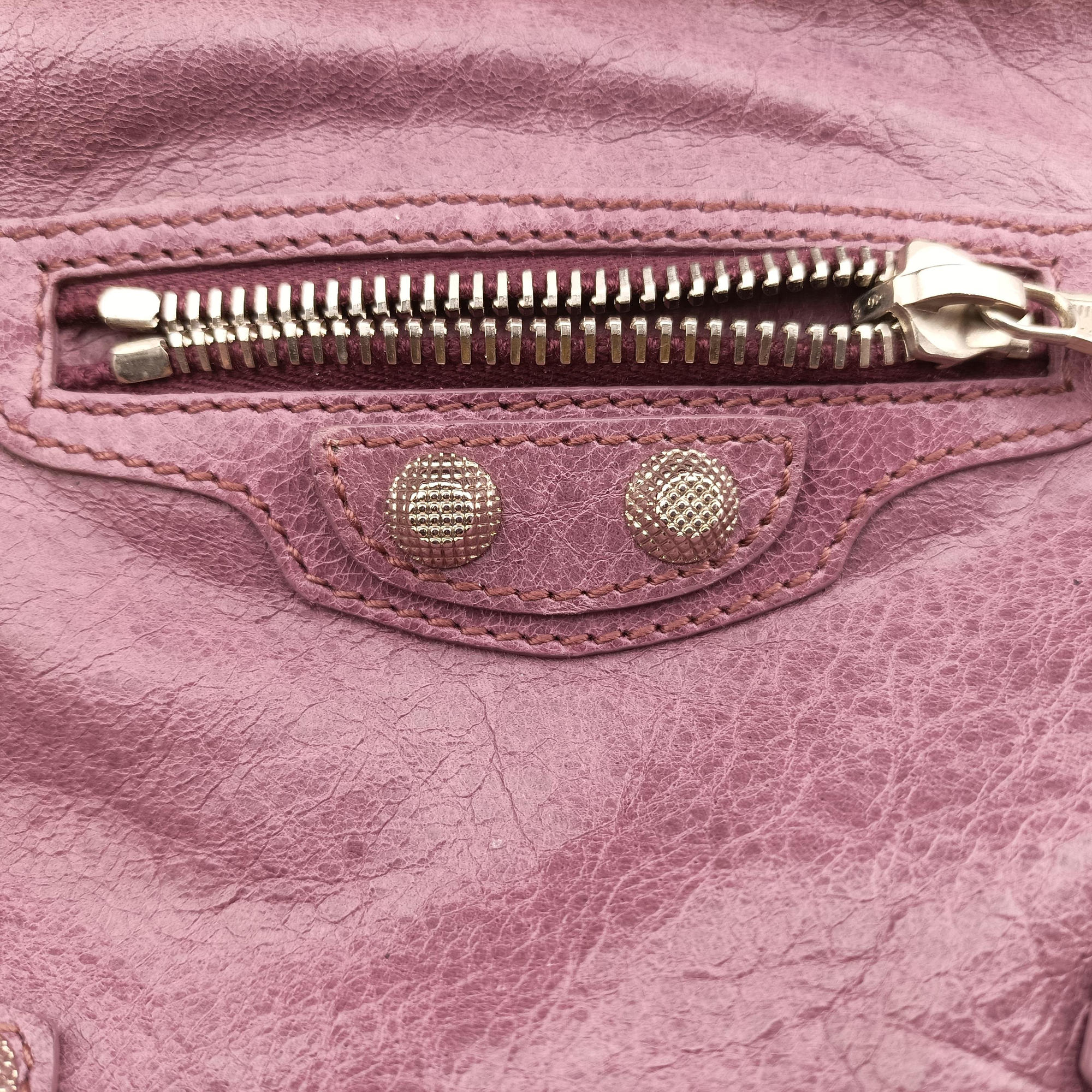 Vintage Balenciaga Motocross Classic Purple lambskin  shoulderbag | stylenewstar