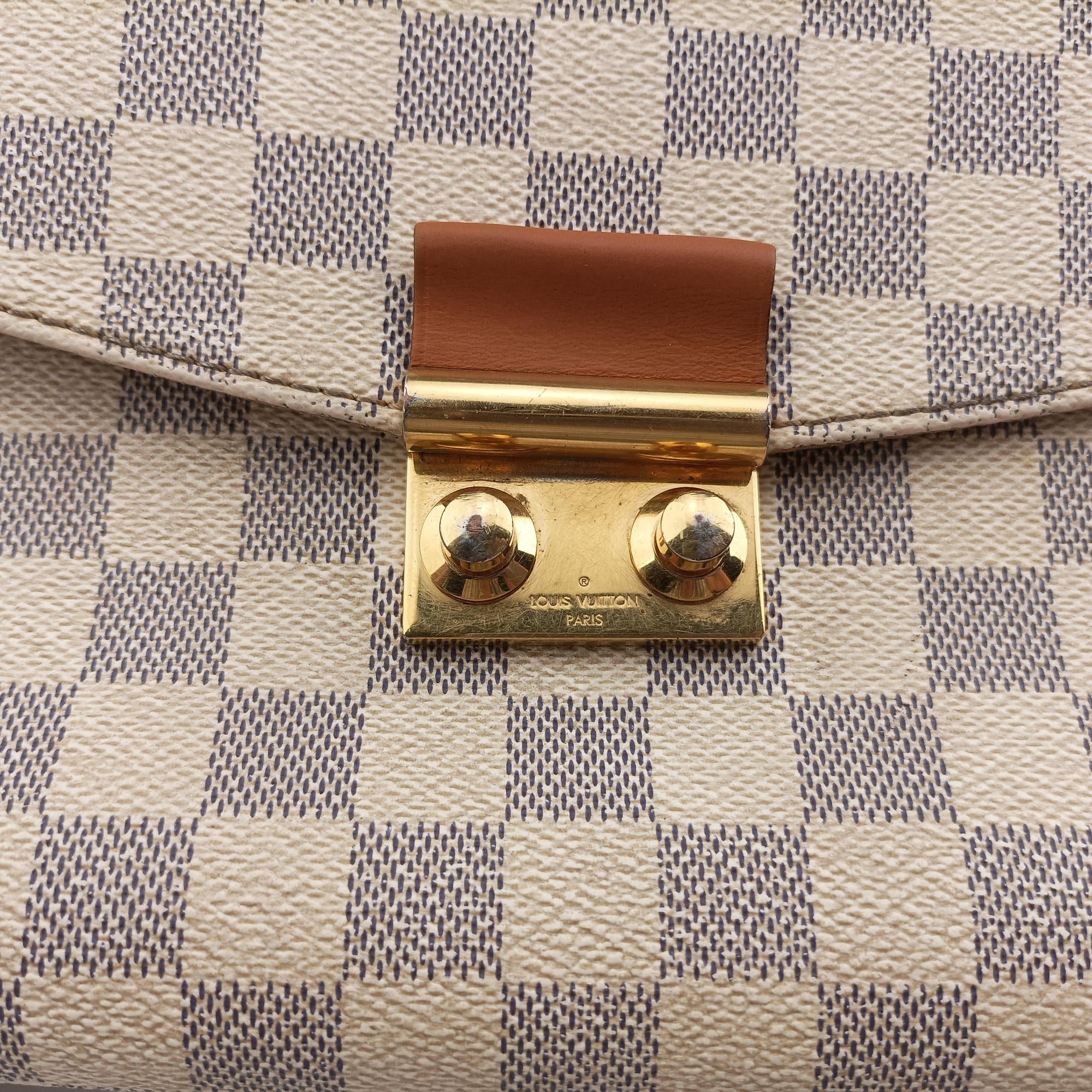 Pre-owned Louis Vuitton CROISETTE Azur Damier Canvas N41581 shoulderbag | stylenewstar