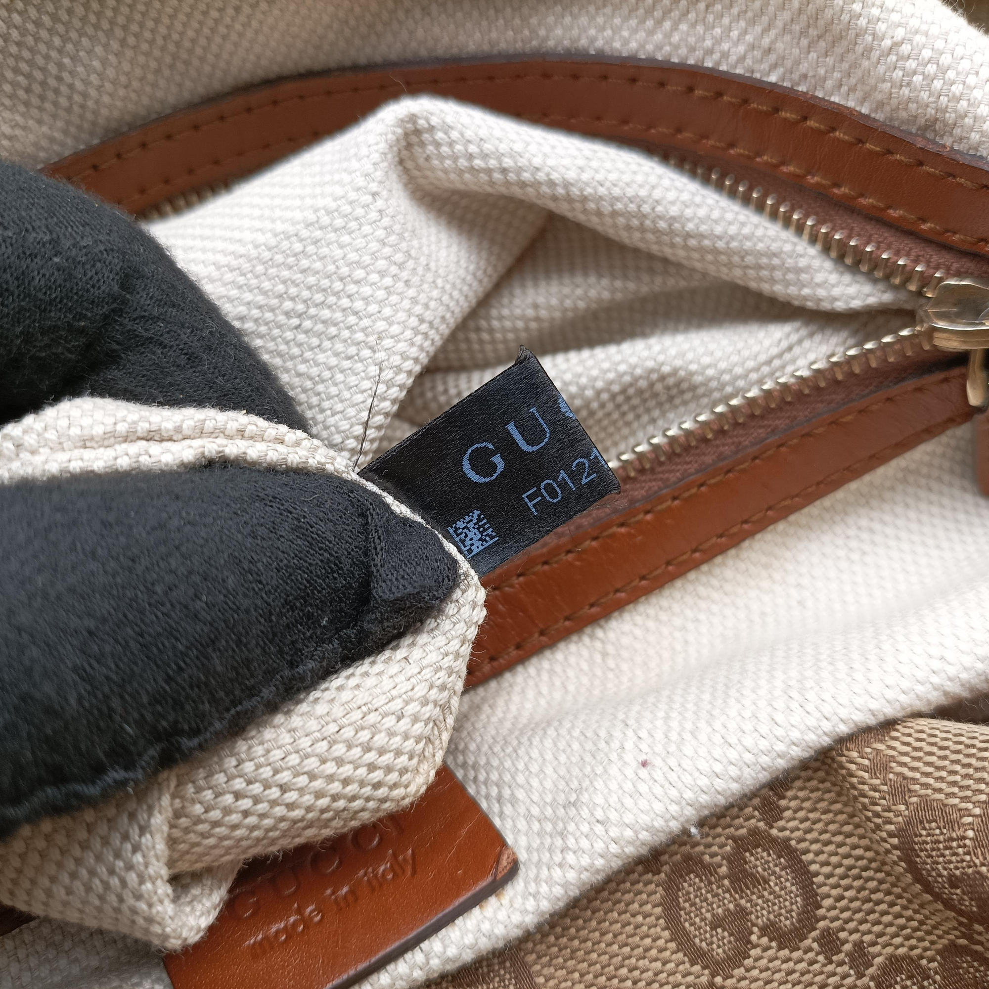 Pre-owned Gucci Brick Lane Brown canvas×leather 296897 handbag | stylenewstar