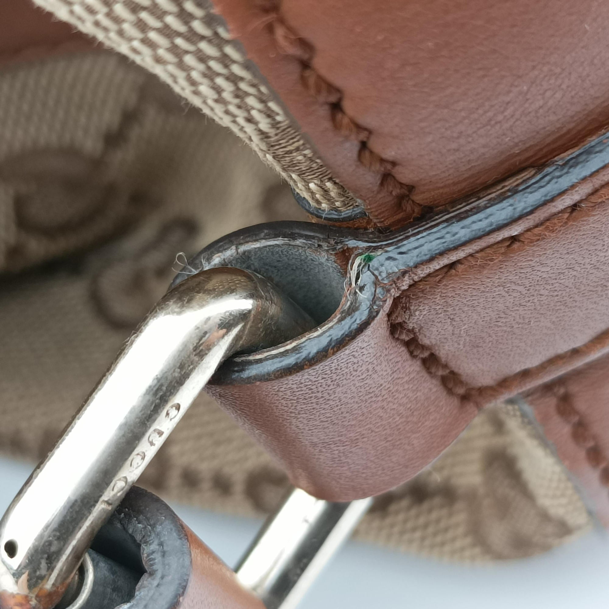 Pre-owned Gucci Brick Lane Brown canvas×leather 296897 handbag | stylenewstar