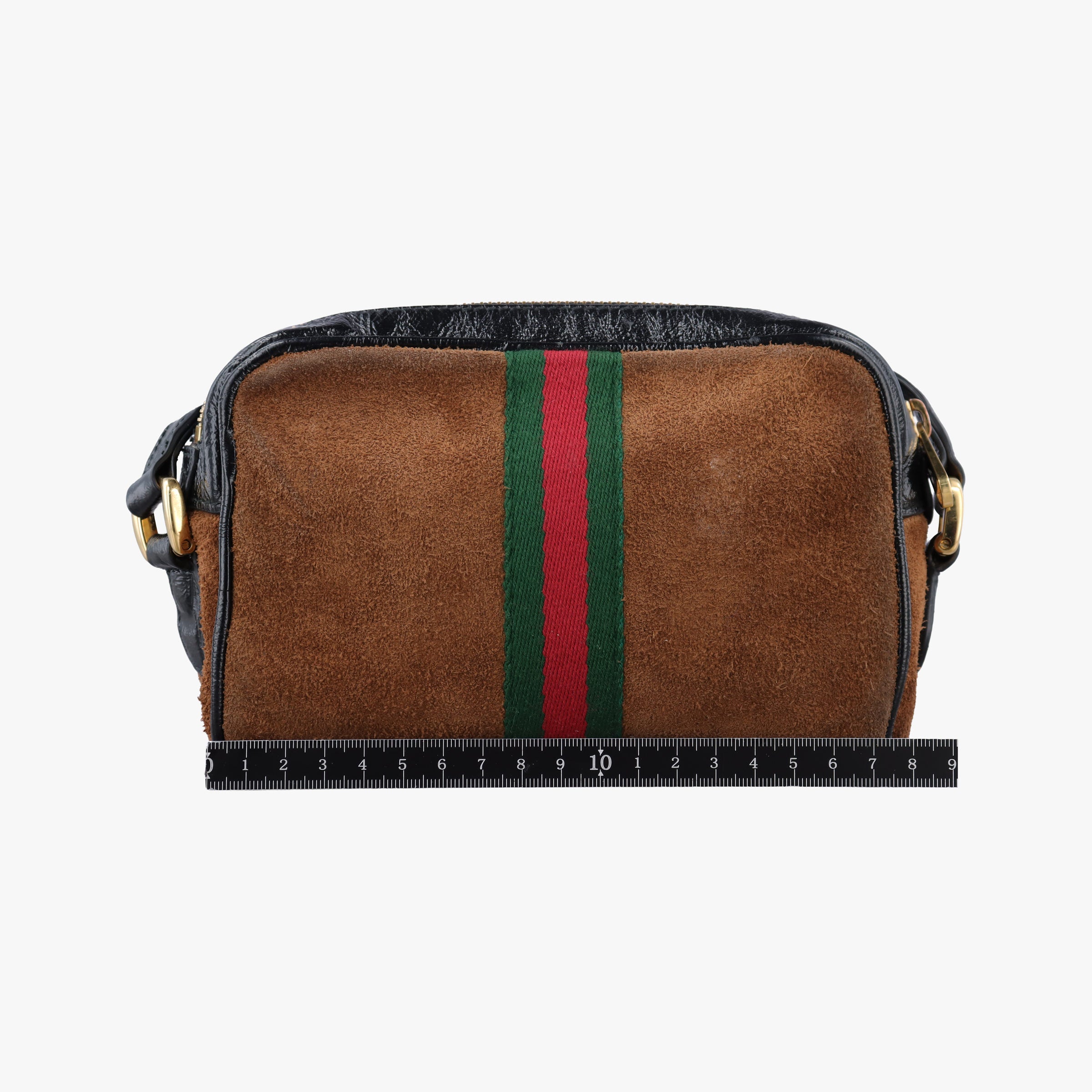 Pre-owned Gucci Ophidia Brown×black×multi Leather × suede 573321 shoulderbag | stylenewstar