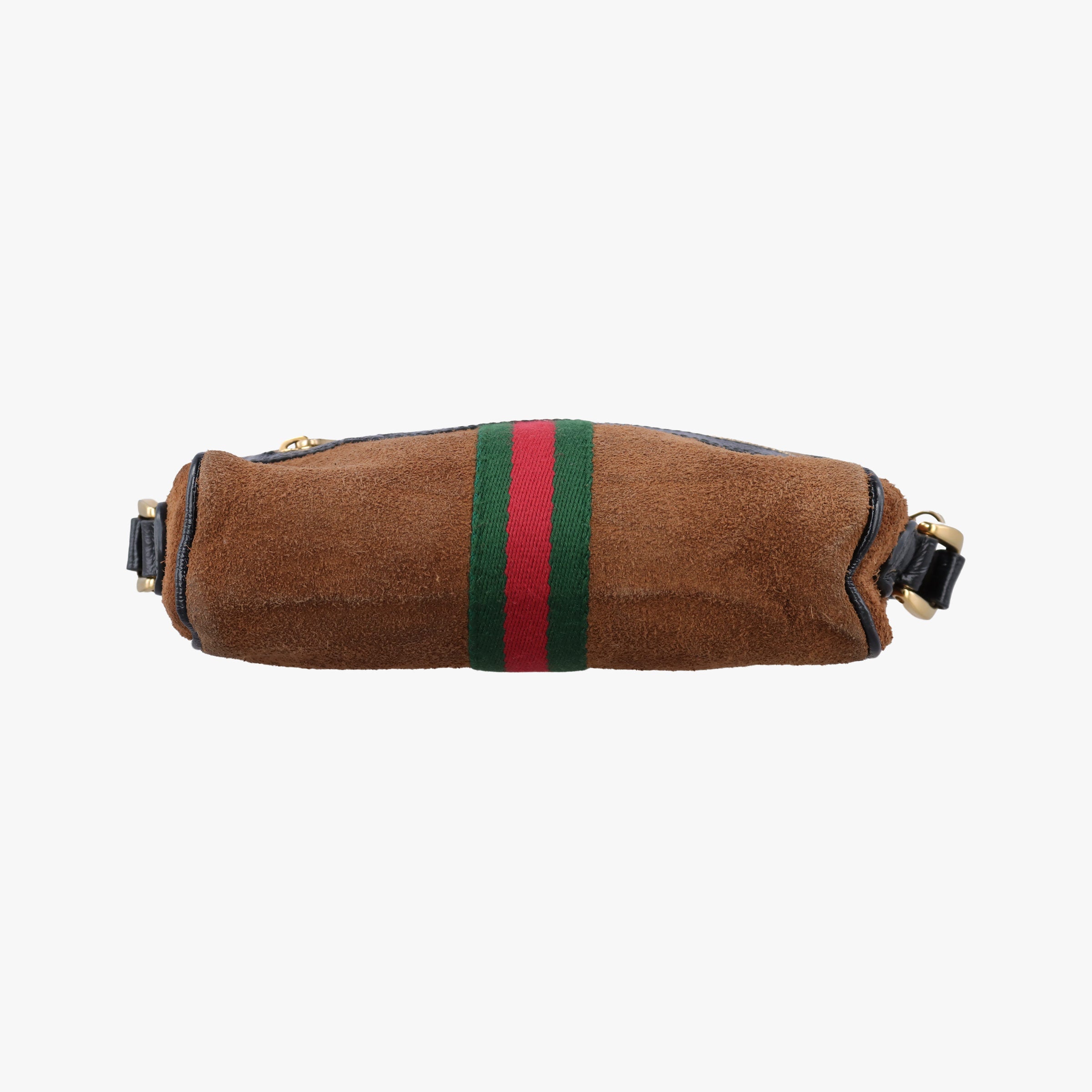 Pre-owned Gucci Ophidia Brown×black×multi Leather × suede 573321 shoulderbag | stylenewstar