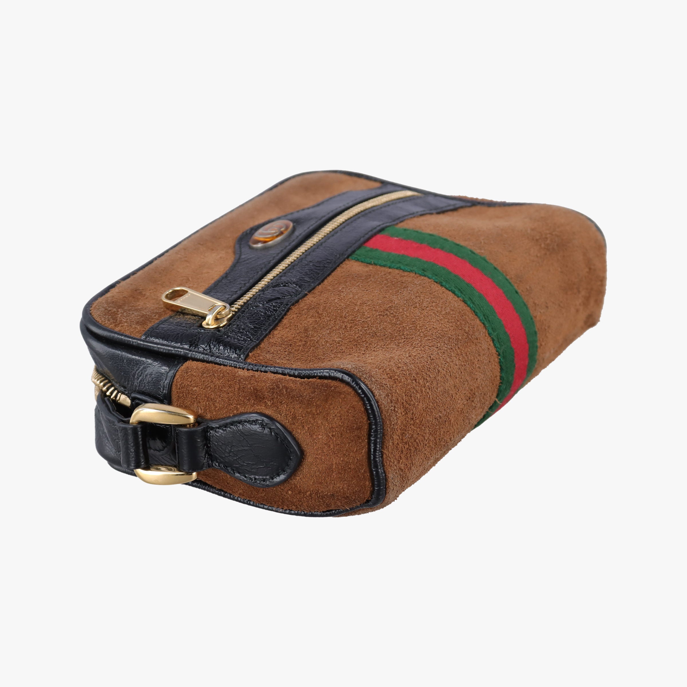 Pre-owned Gucci Ophidia Brown×black×multi Leather × suede 573321 shoulderbag | stylenewstar