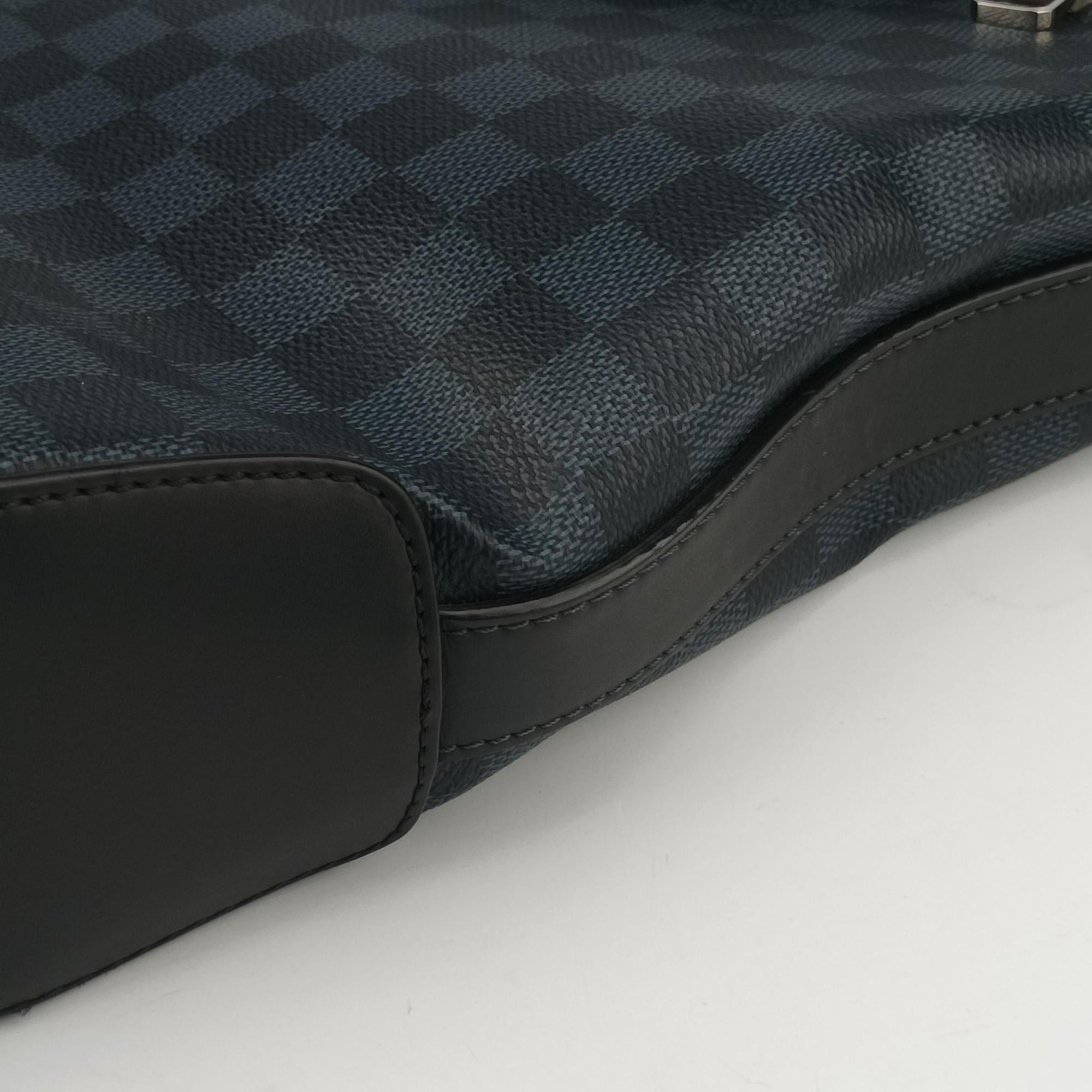 Pre-owned Louis Vuitton Greenwich Noir Damier Cobalt N41351 handbag | stylenewstar