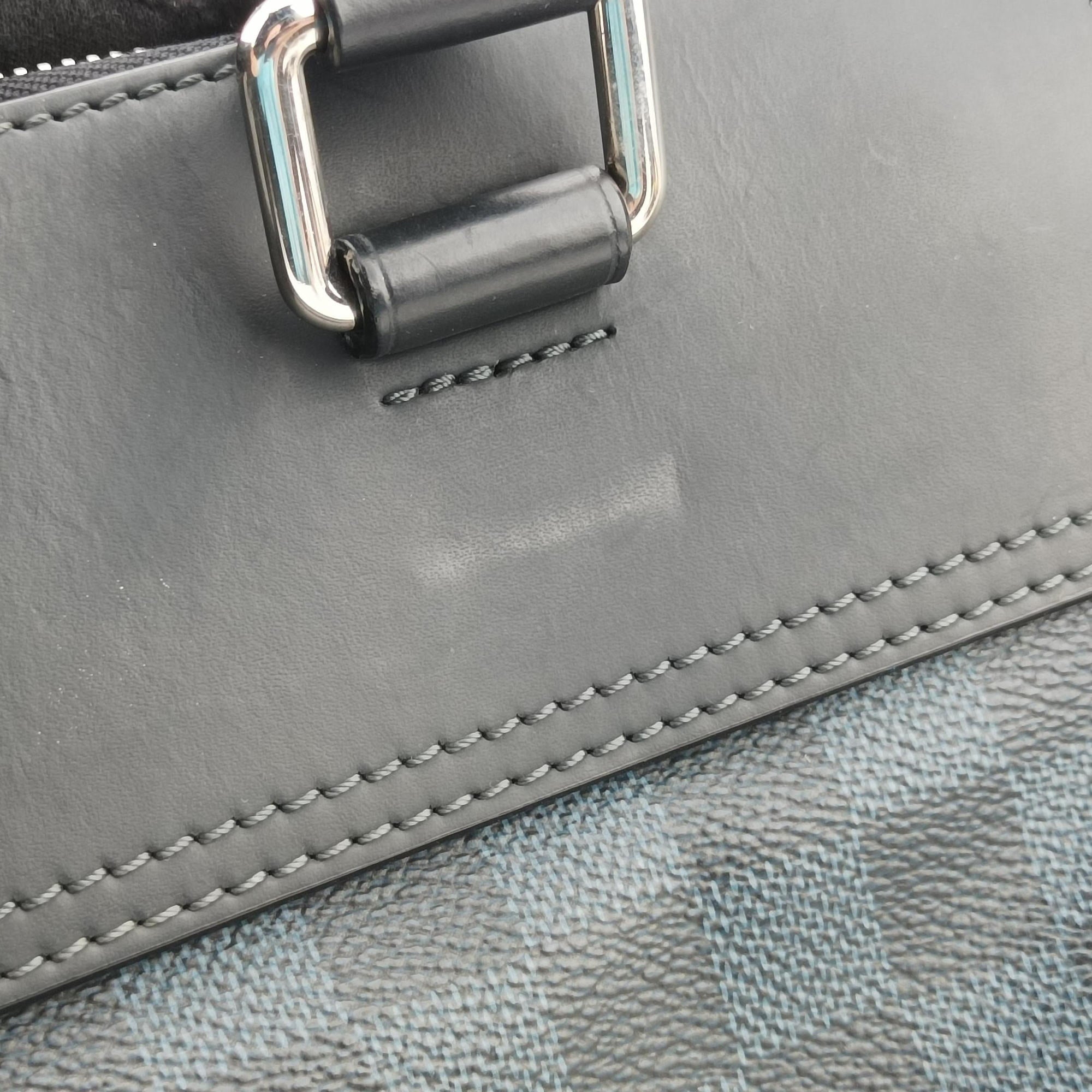 Pre-owned Louis Vuitton Greenwich Noir Damier Cobalt N41351 handbag | stylenewstar