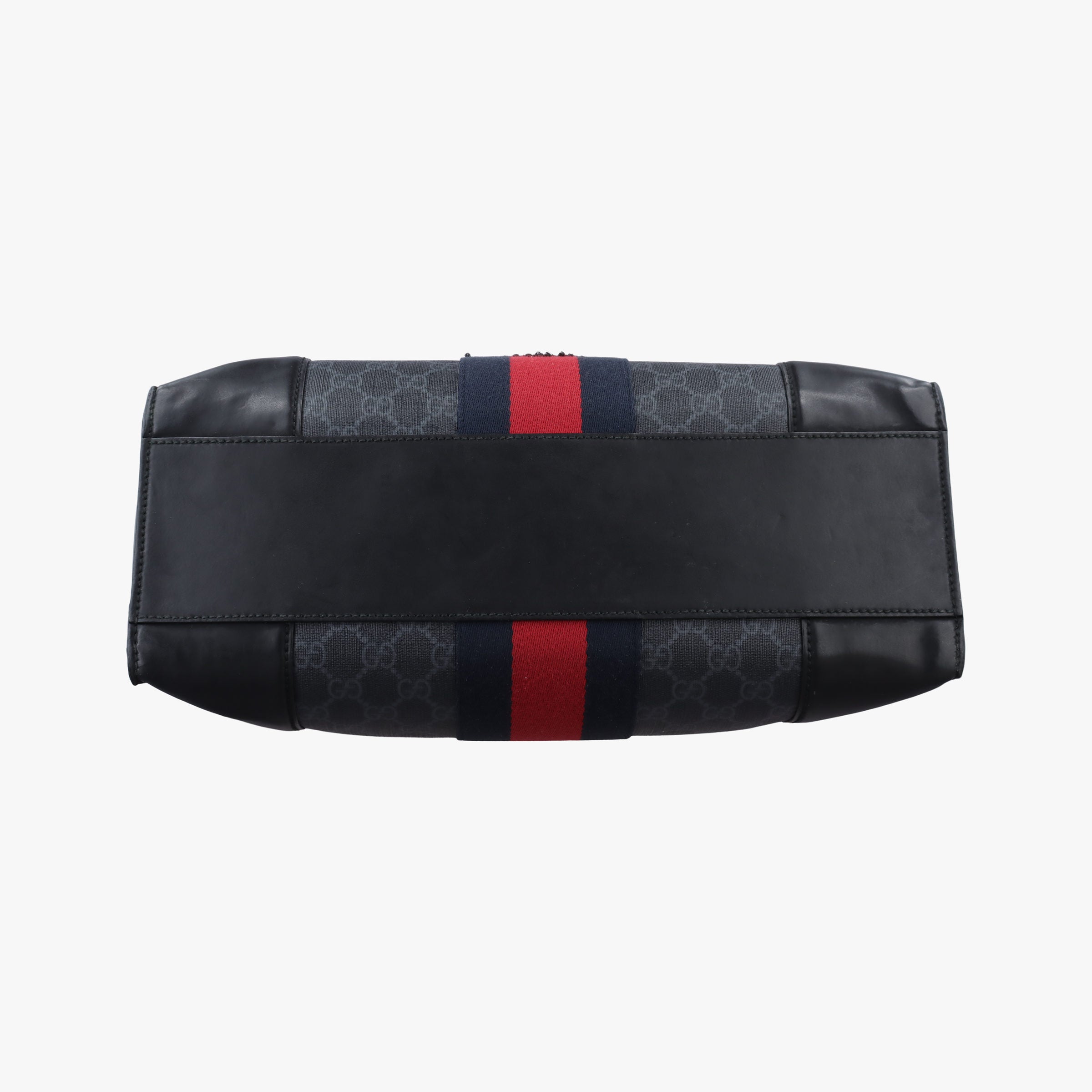 Pre-owned Gucci GG Supreme Angry Cat Black PVC coated canvas 478326 handbag | stylenewstar