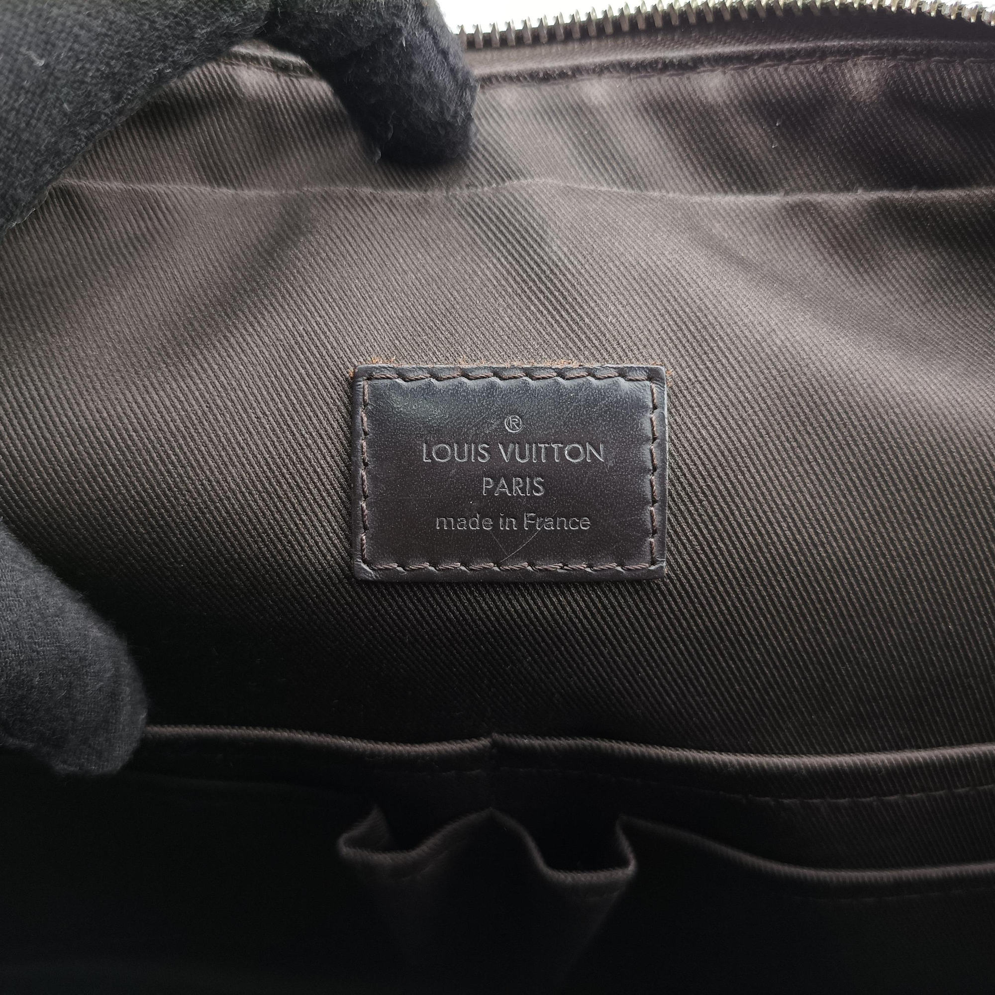 Pre-owned Louis Vuitton Jake messenger NM EBENE Damier Canvas N41569 shoulderbag | stylenewstar
