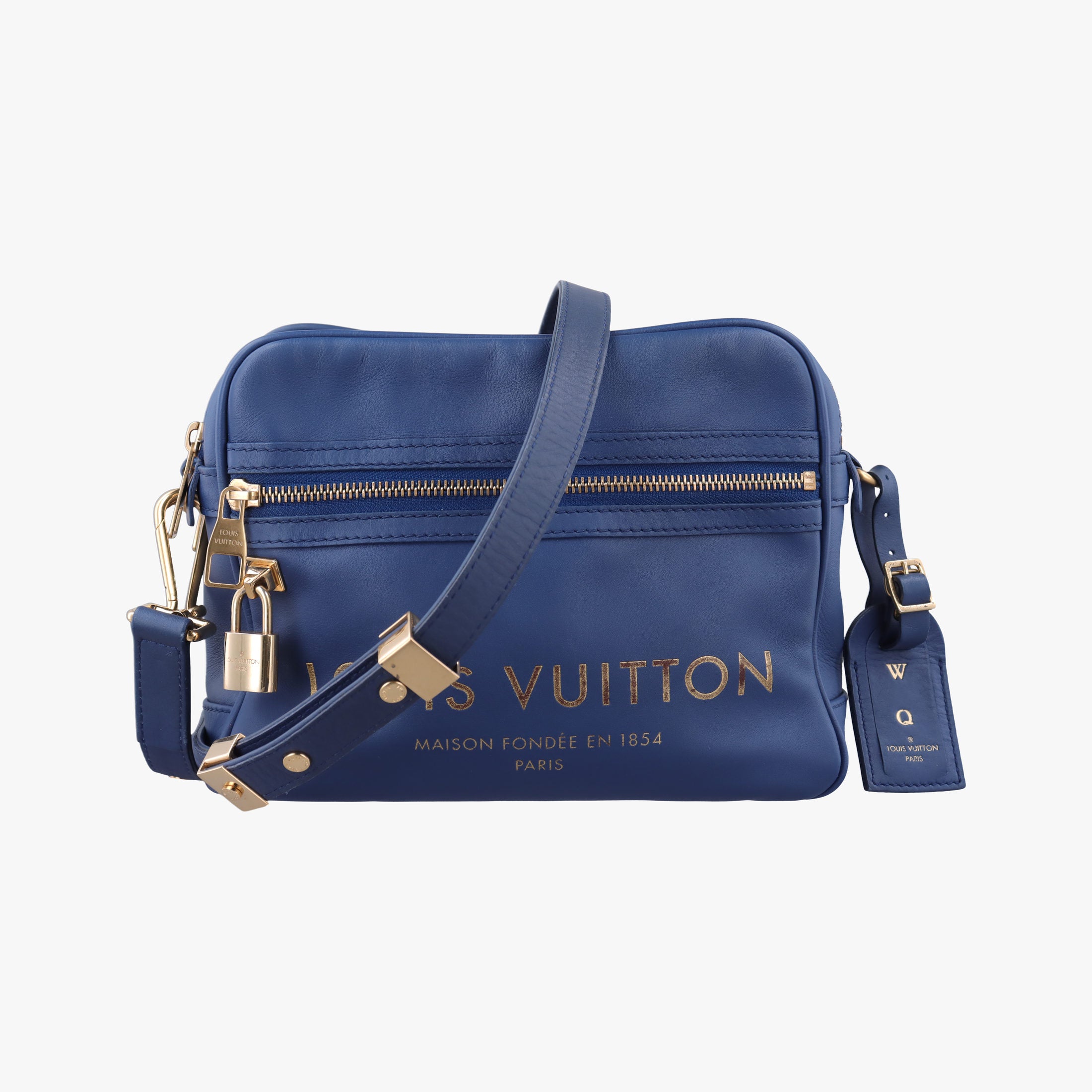 Vintage Louis Vuitton Flight Paname Paname Line Blue Supple Calfskin Leather M45509 shoulderbag | stylenewstar