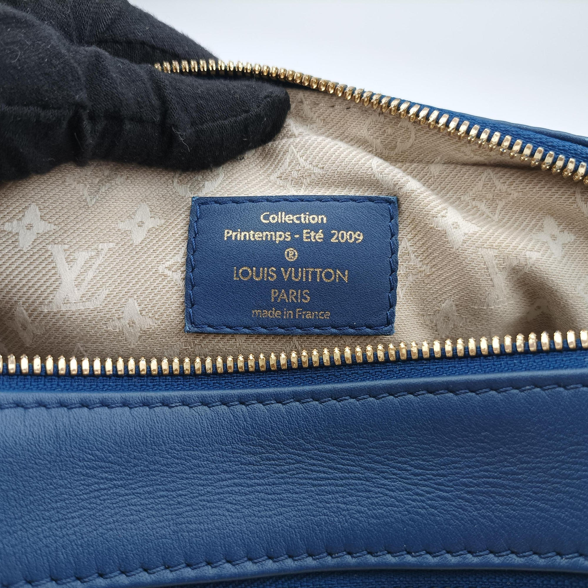 Vintage Louis Vuitton Flight Paname Paname Line Blue Supple Calfskin Leather M45509 shoulderbag | stylenewstar