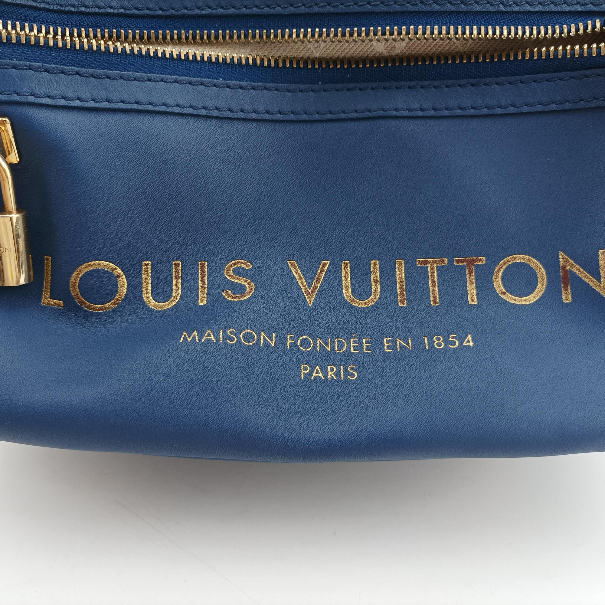 Vintage Louis Vuitton Flight Paname Paname Line Blue Supple Calfskin Leather M45509 shoulderbag | stylenewstar