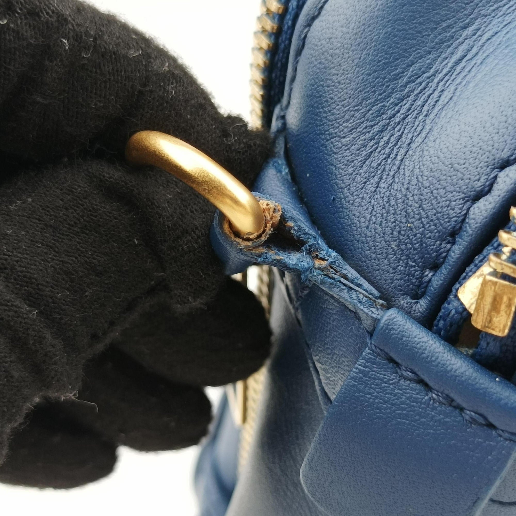Vintage Louis Vuitton Flight Paname Paname Line Blue Supple Calfskin Leather M45509 shoulderbag | stylenewstar