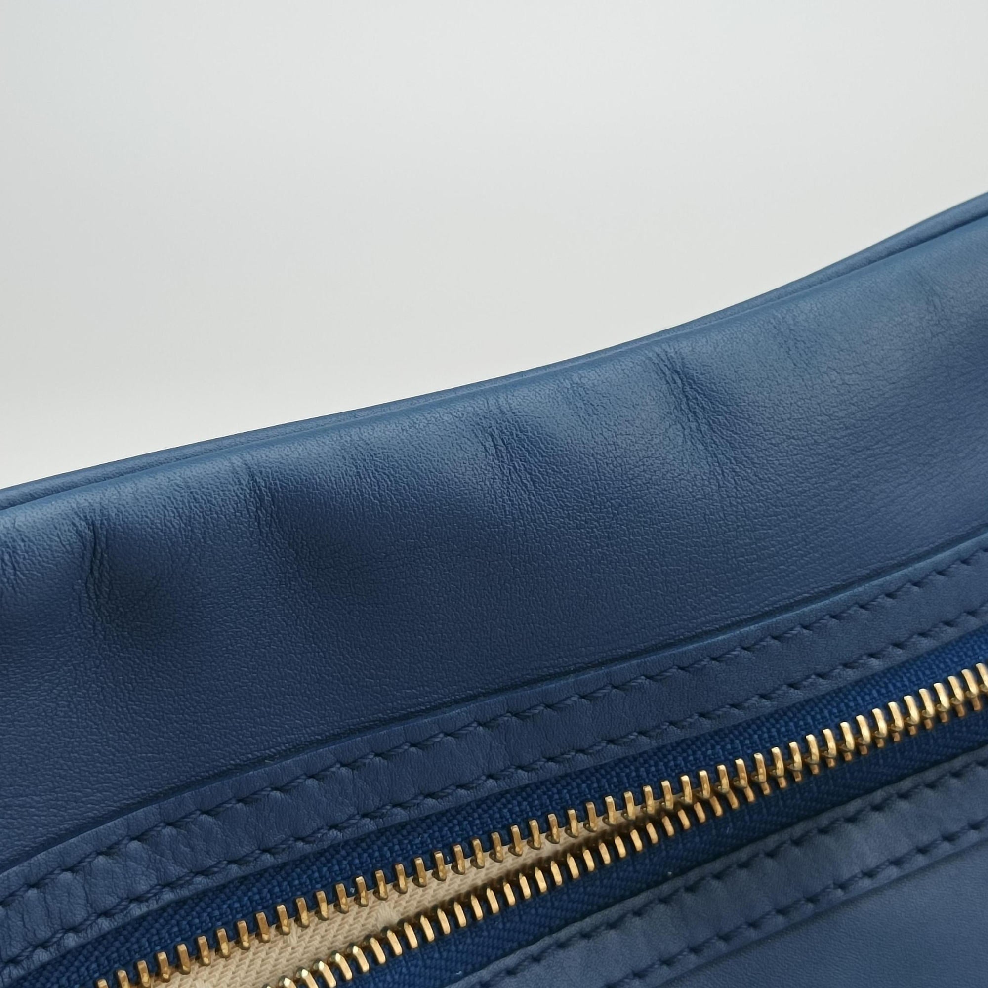 Vintage Louis Vuitton Flight Paname Paname Line Blue Supple Calfskin Leather M45509 shoulderbag | stylenewstar