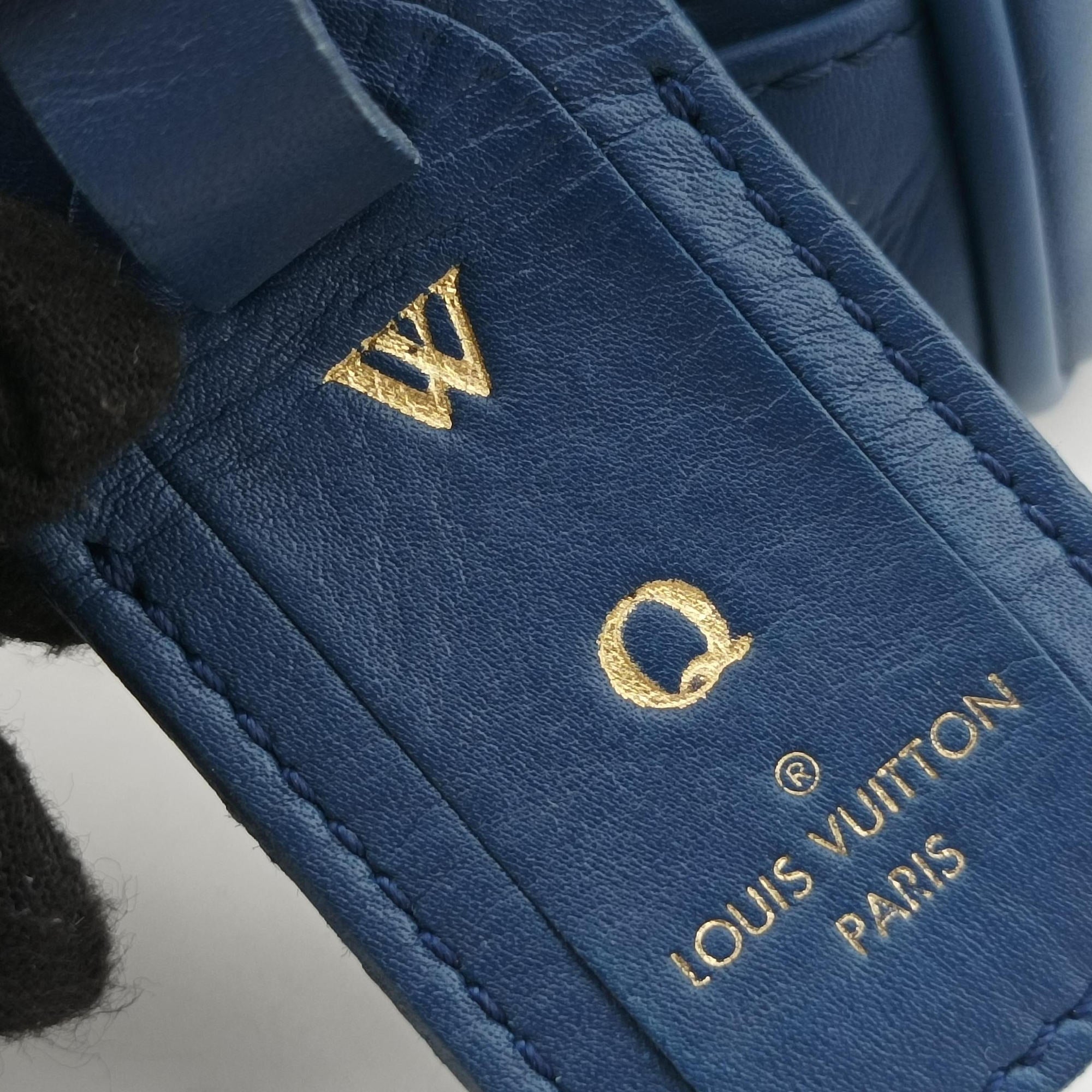 Vintage Louis Vuitton Flight Paname Paname Line Blue Supple Calfskin Leather M45509 shoulderbag | stylenewstar
