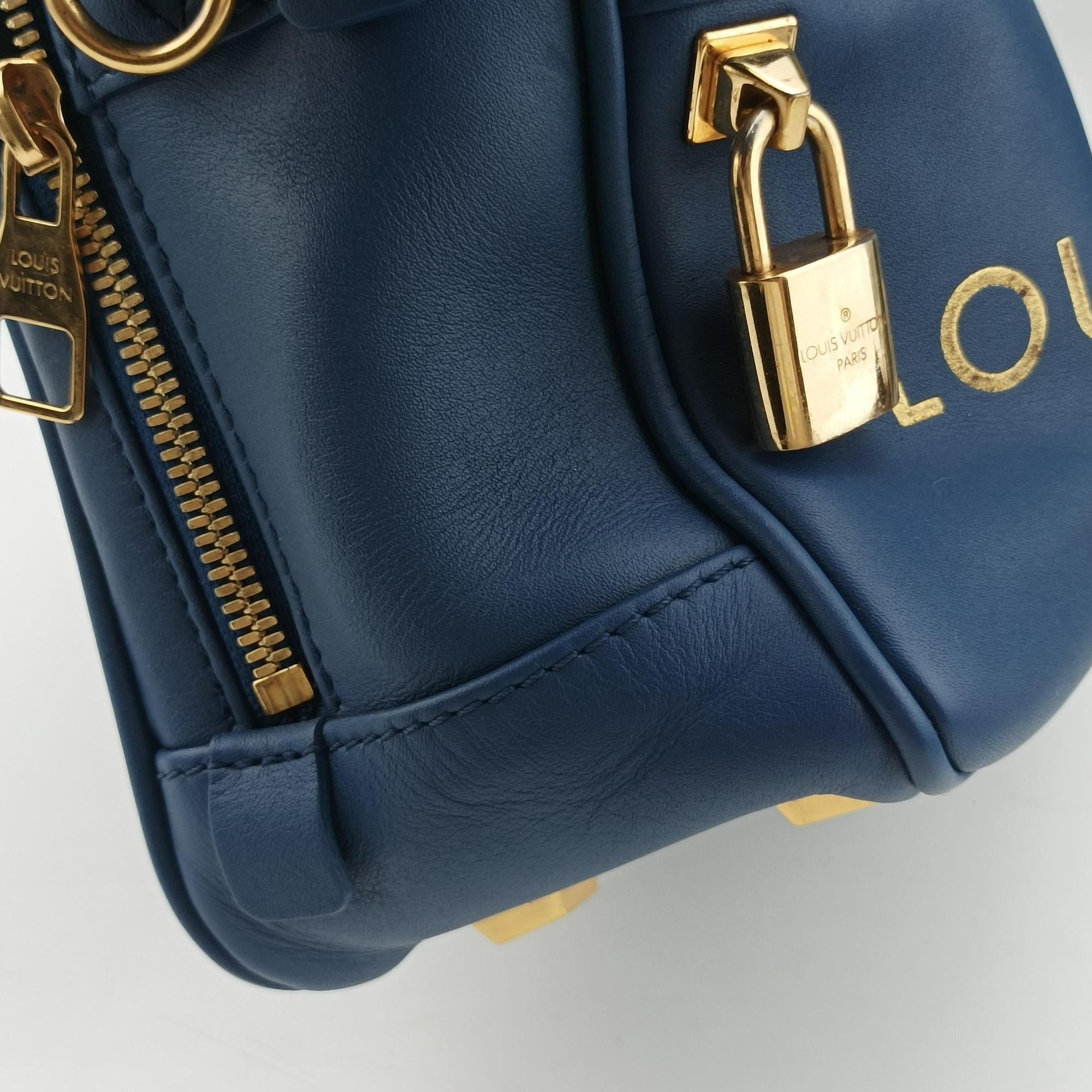 Vintage Louis Vuitton Flight Paname Paname Line Blue Supple Calfskin Leather M45509 shoulderbag | stylenewstar