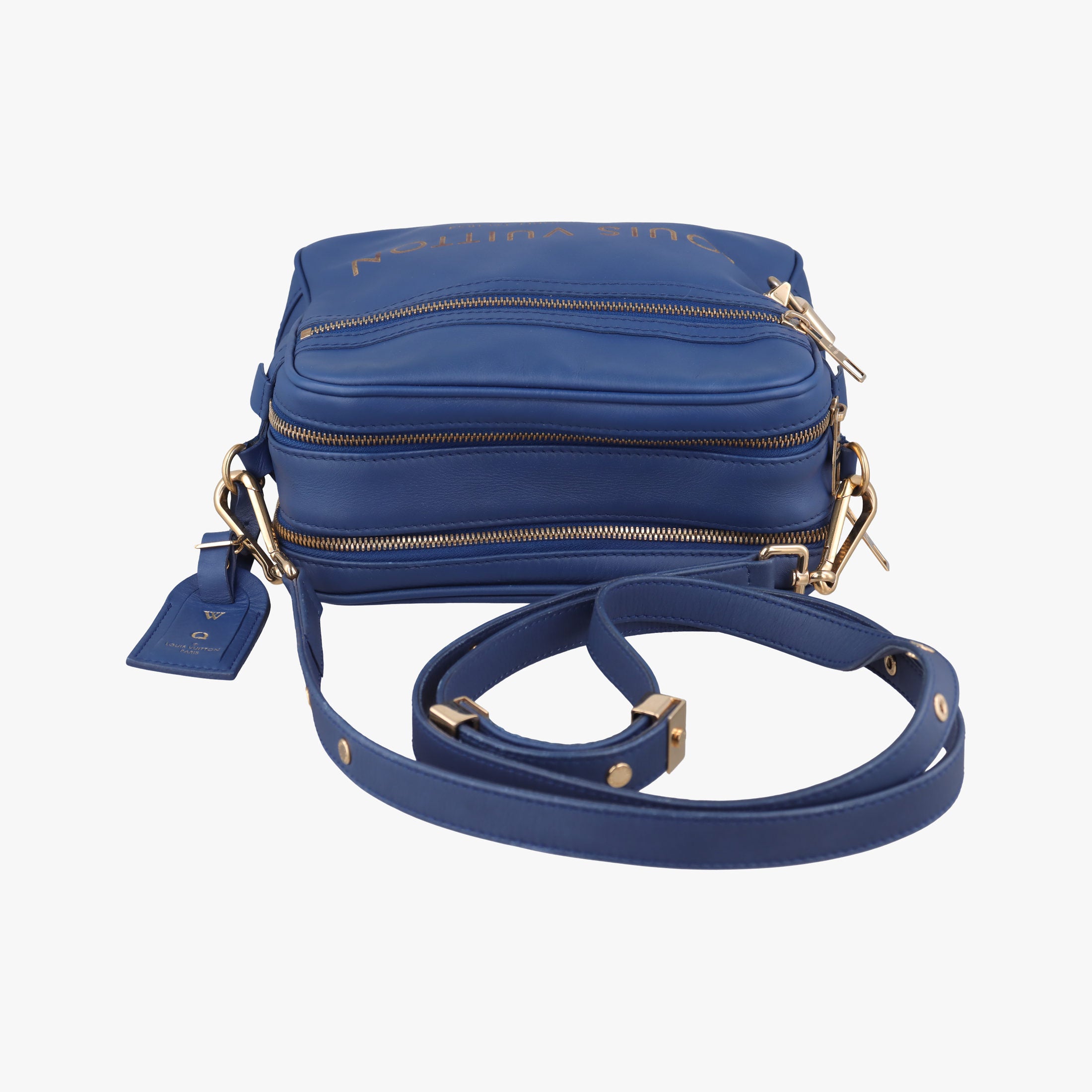 Vintage Louis Vuitton Flight Paname Paname Line Blue Supple Calfskin Leather M45509 shoulderbag | stylenewstar
