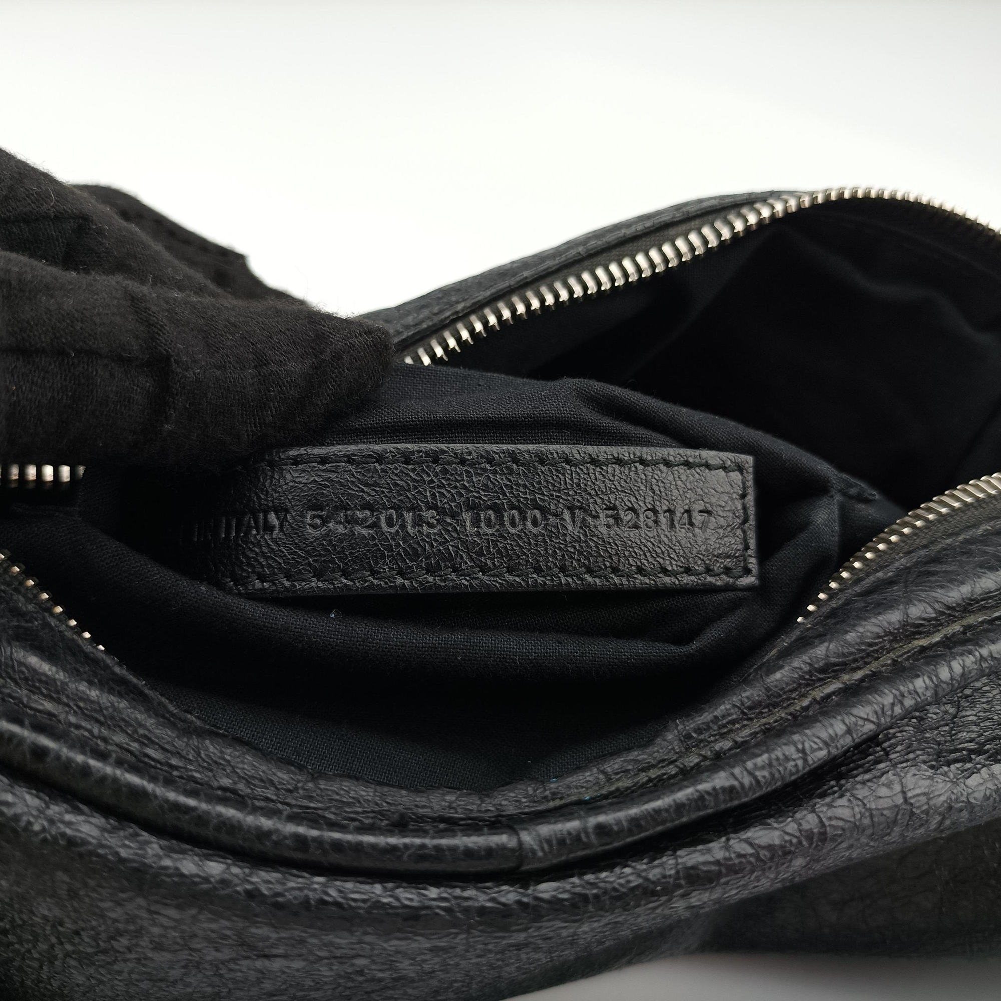 Pre-owned Balenciaga Classic Neo Lift  Black Lambskin 341628 bum bag/waist bag | stylenewstar