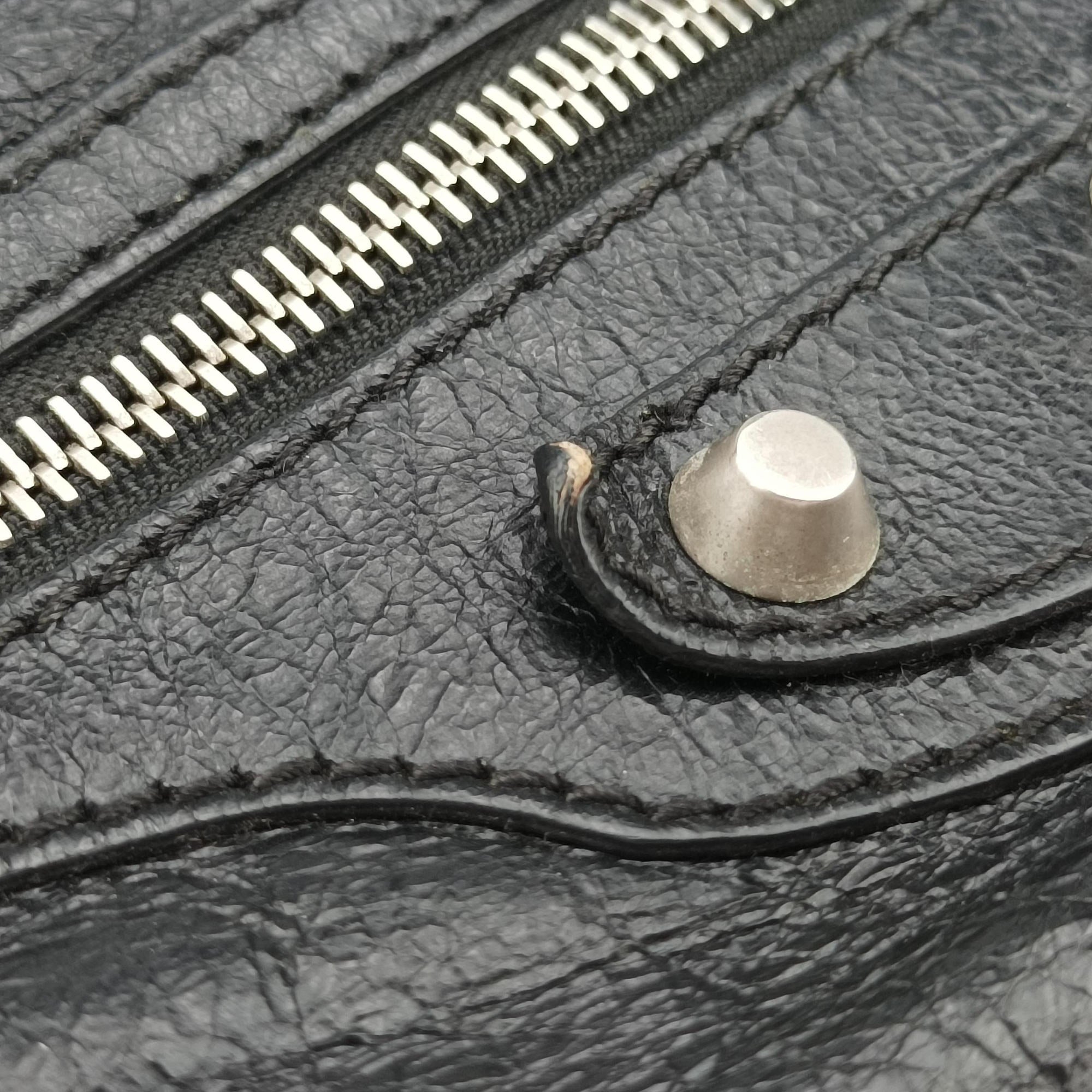 Pre-owned Balenciaga Classic Neo Lift  Black Lambskin 341628 bum bag/waist bag | stylenewstar