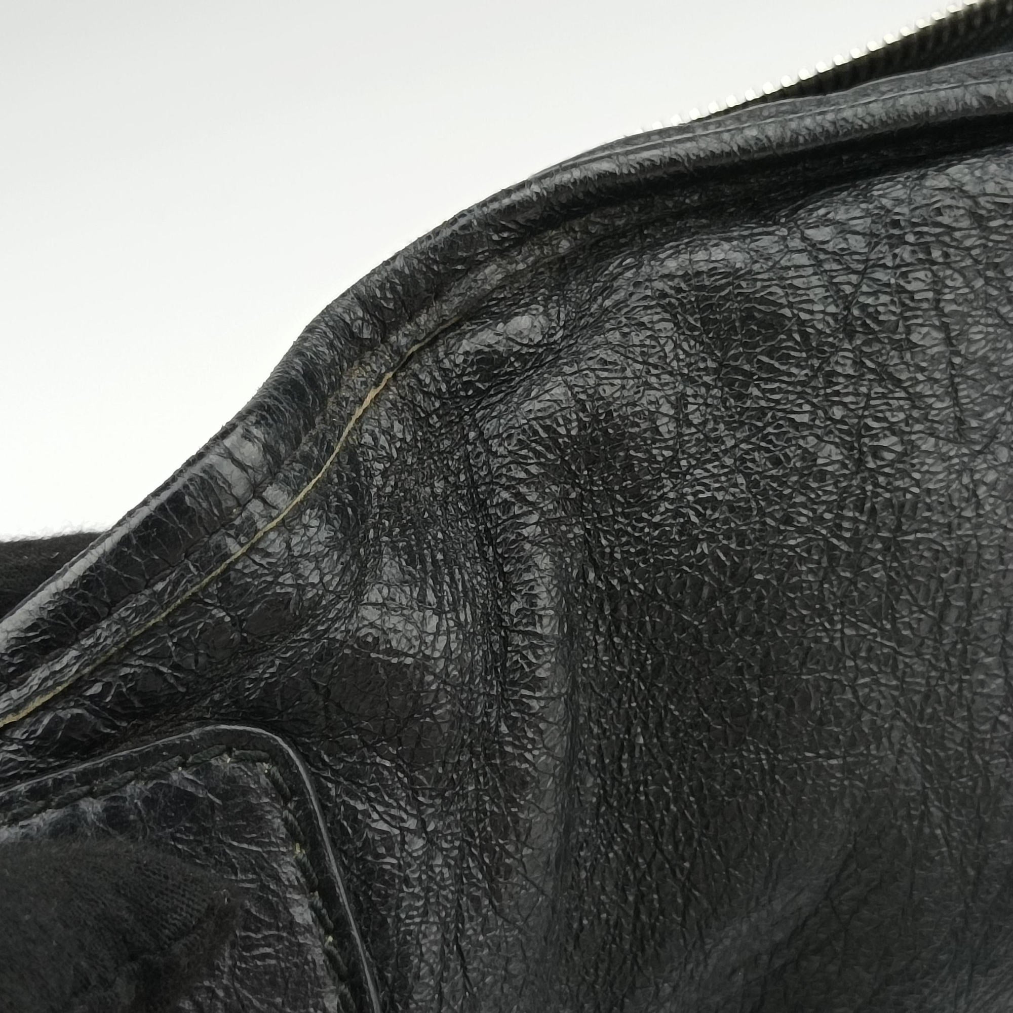 Pre-owned Balenciaga Classic Neo Lift  Black Lambskin 341628 bum bag/waist bag | stylenewstar