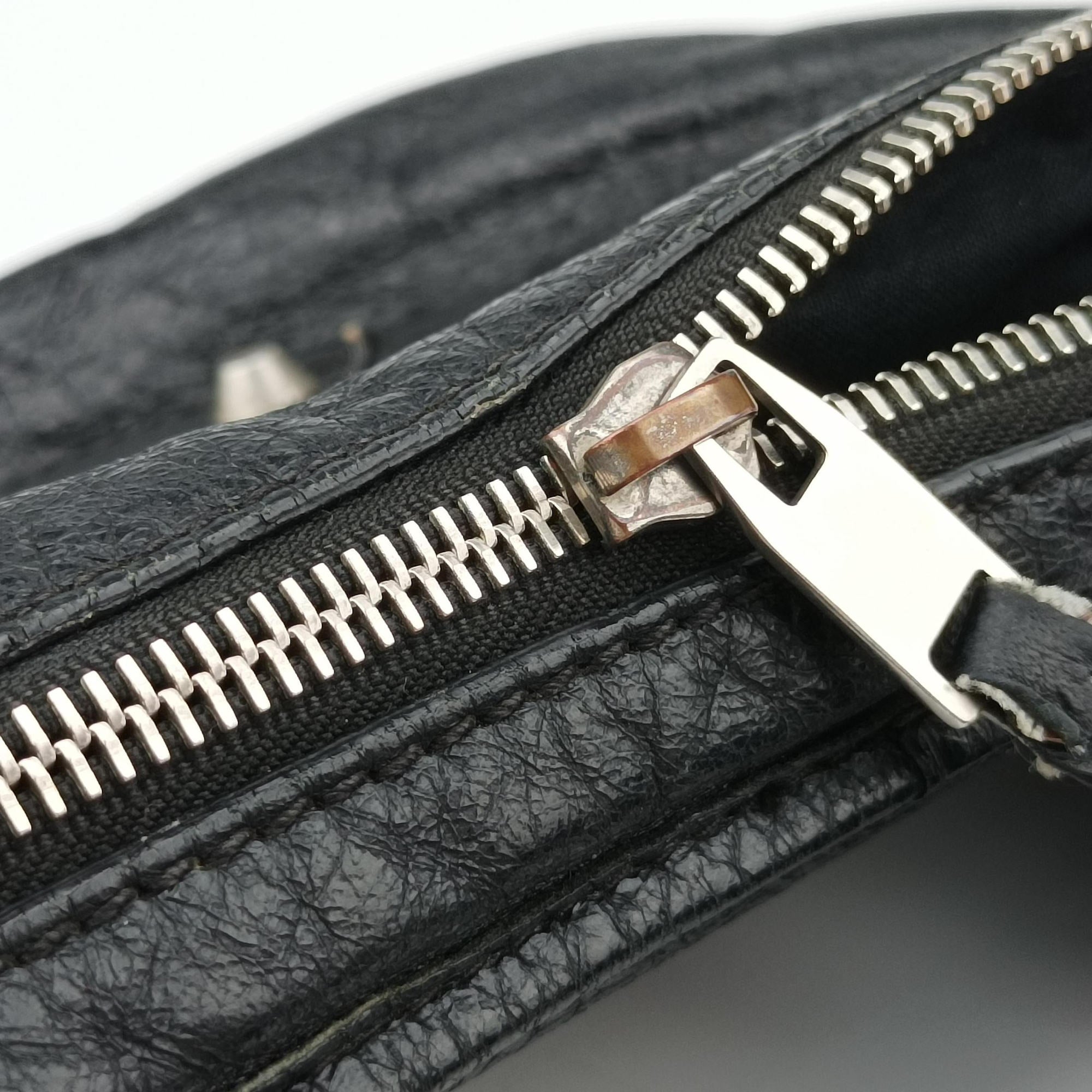 Pre-owned Balenciaga Classic Neo Lift  Black Lambskin 341628 bum bag/waist bag | stylenewstar